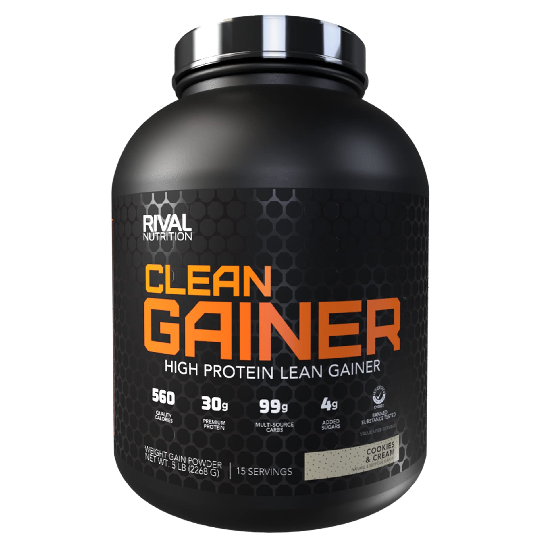 Rivalus Clean Gainer - Cookies & Cream, 5lbs Rivalus buy supplements canada