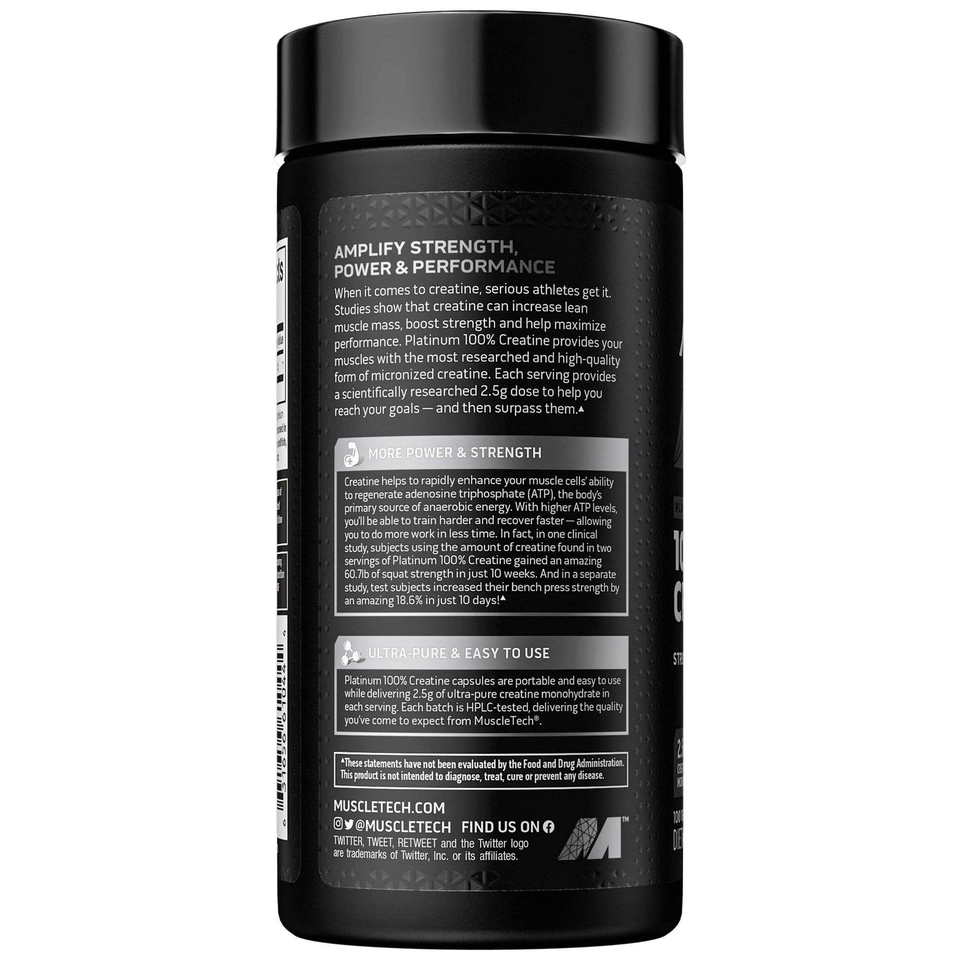 MuscleTech Platinum 100% Creatine Pills | Creatine Monohydrate Pill| | Muscle Recovery MuscleTech buy supplements canada
