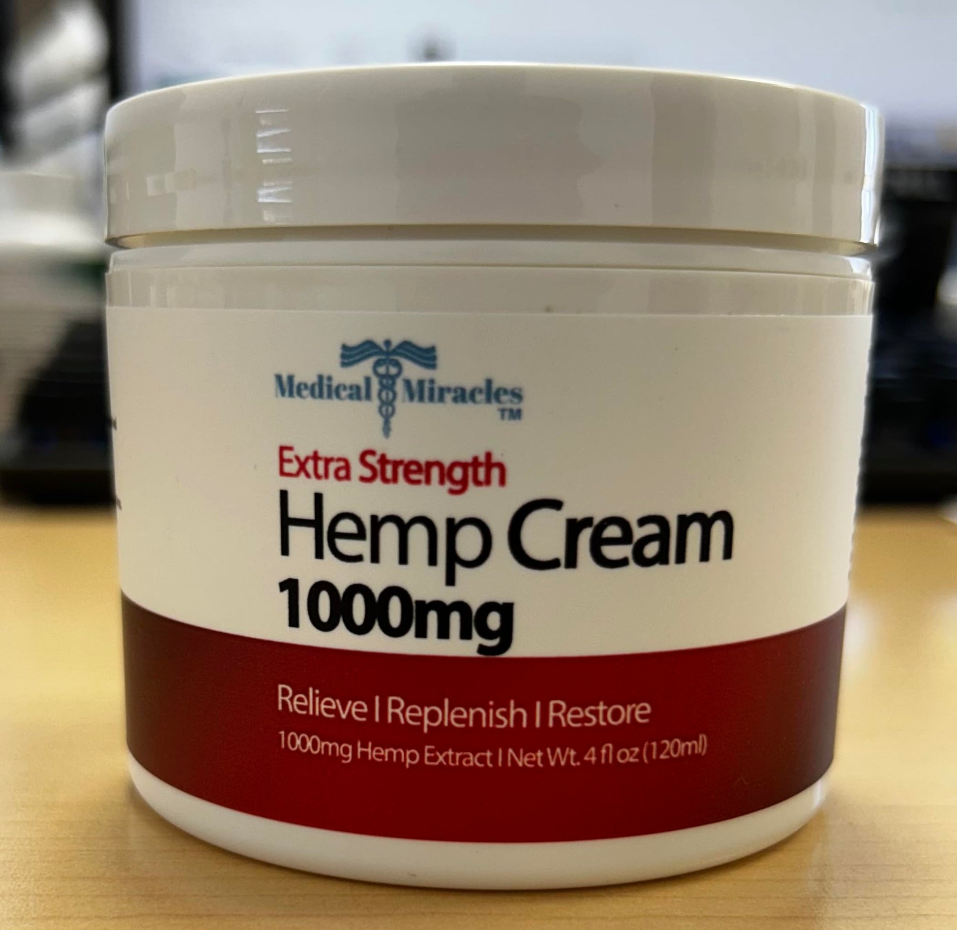 Medical Miracles Hemp Cream - Ideal for Hips, Joints, Neck, Back, Elbows, Fingers, Hands, and Knees (1000mg) Now NEW 4OZ Size Medical Miracles buy supplements canada