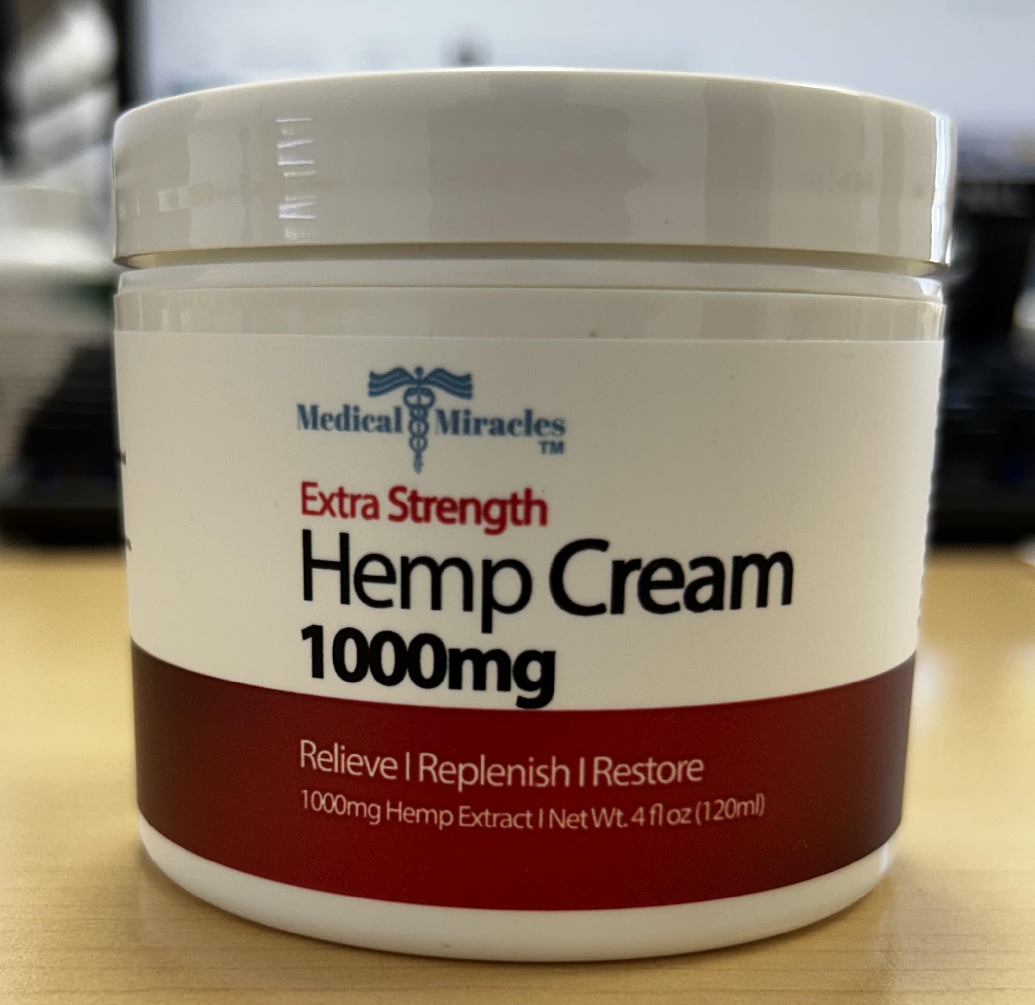 Medical Miracles Hemp Cream - Ideal for Hips, Joints, Neck, Back, Elbows, Fingers, Hands, and Knees (1000mg) Now NEW 4OZ Size Medical Miracles buy supplements canada