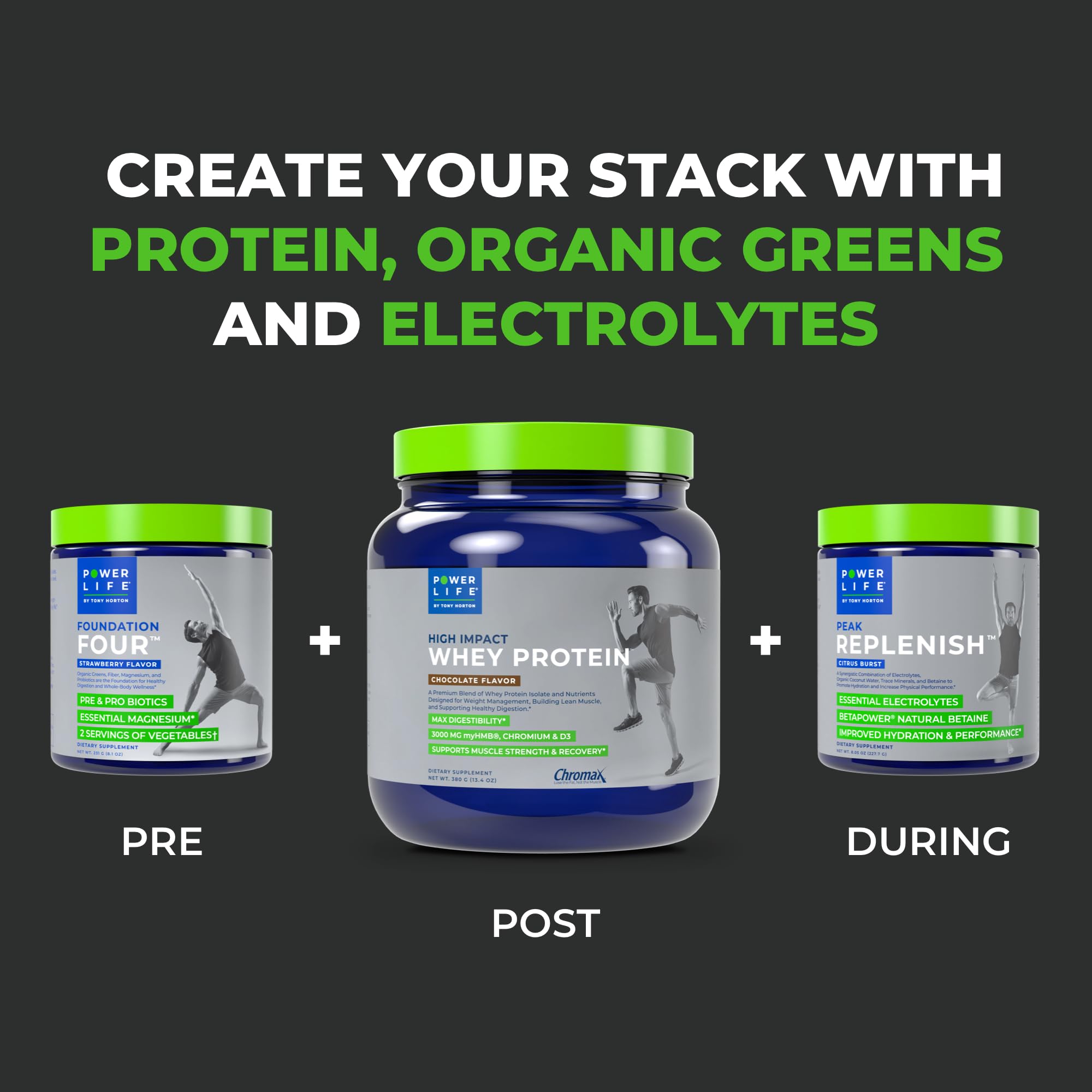 POWERLIFE Tony Horton High Impact Grass Fed Whey Protein with 3000 MG of HMB POWERLIFE buy supplements canada