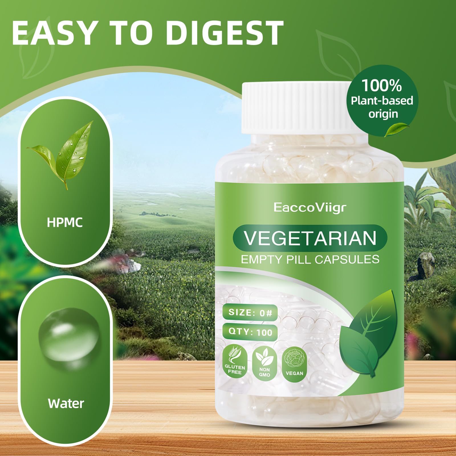 EaccoViigr Size 0 Empty Capsules - 500 Count Clear Empty Pill Capsules with Capsule Filling Kit, Fillable Vegan Vegetarian Capsule Empty for Vitamins, Easy for DIY Supplements EaccoViigr buy supplements canada