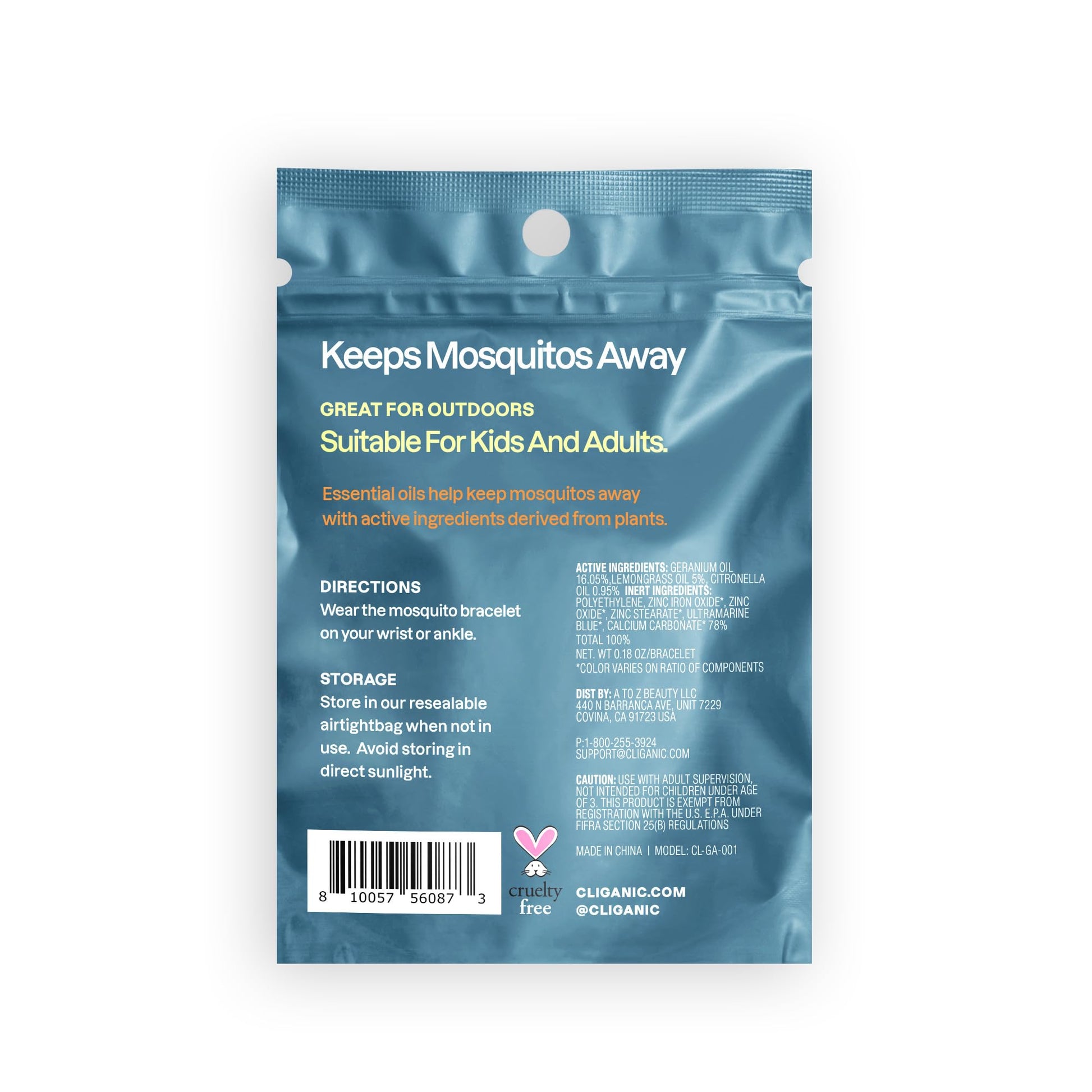 Cliganic 10 Pack Mosquito Repellent Bracelets, DEET-Free Bands, Individuall Cliganic buy supplements canada