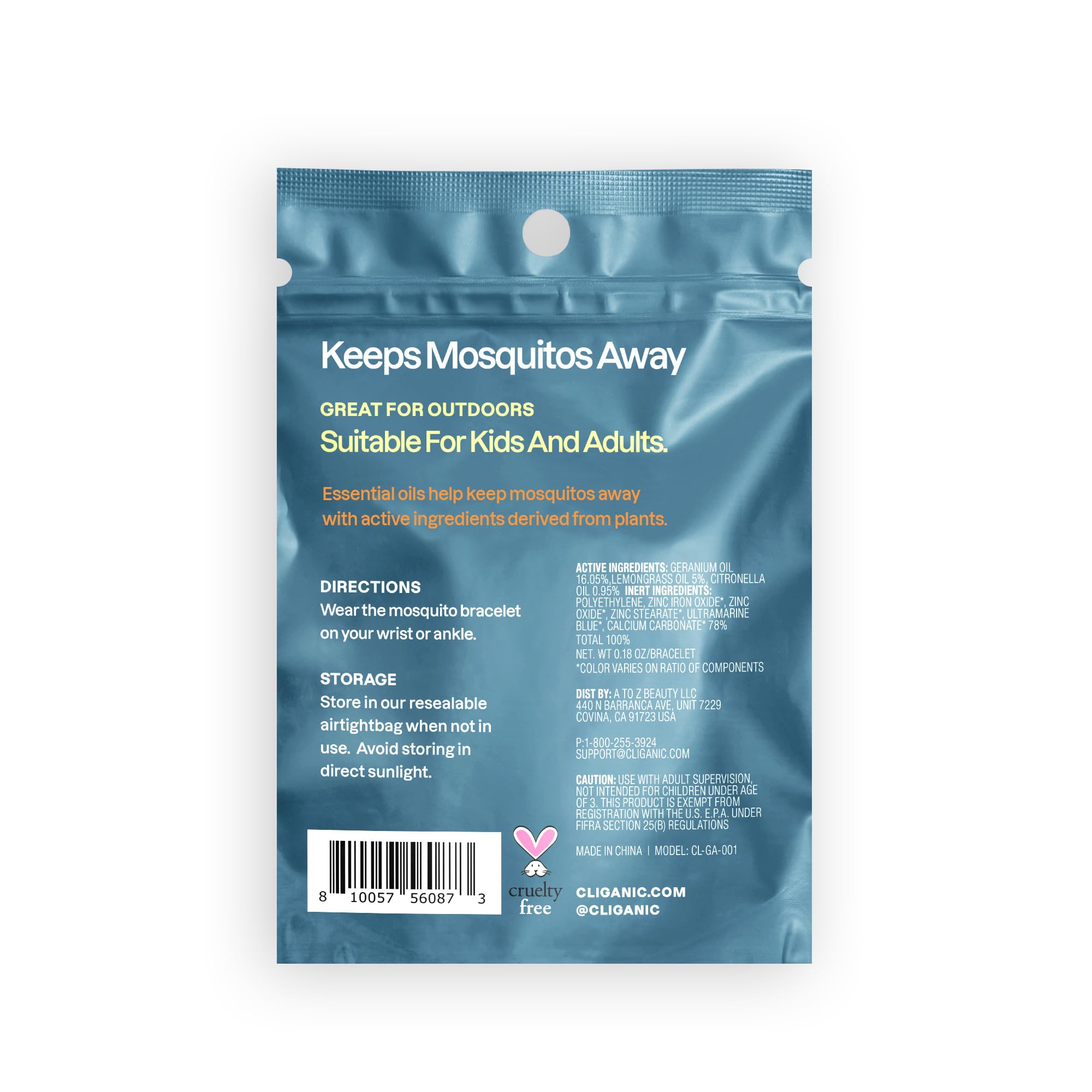 Cliganic 10 Pack Mosquito Repellent Bracelets, DEET-Free Bands, Individuall Cliganic buy supplements canada