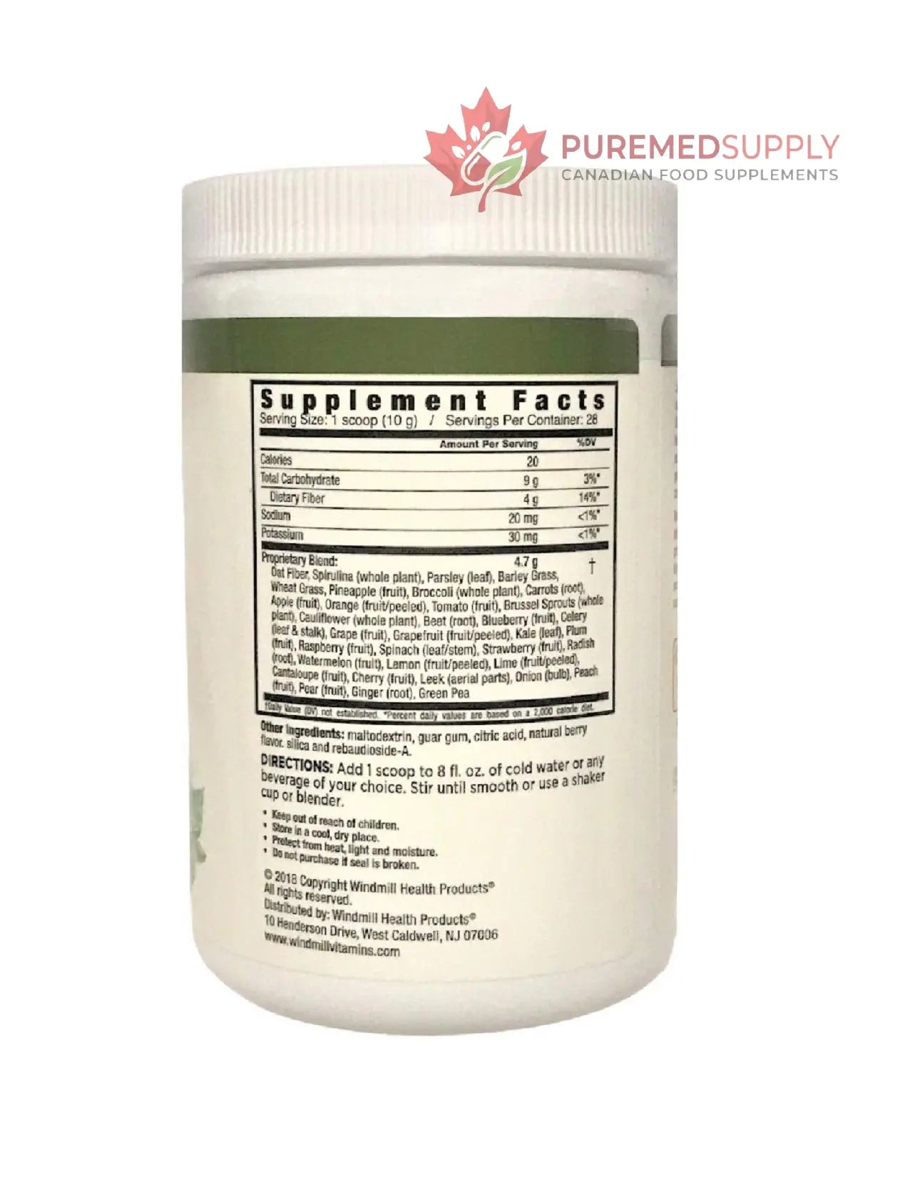 Nutrition Works Greens Powder Greens & Superfoods - Berry Flavor - 9.88 Oz (20 Servings) Nutrition Works buy supplements canada