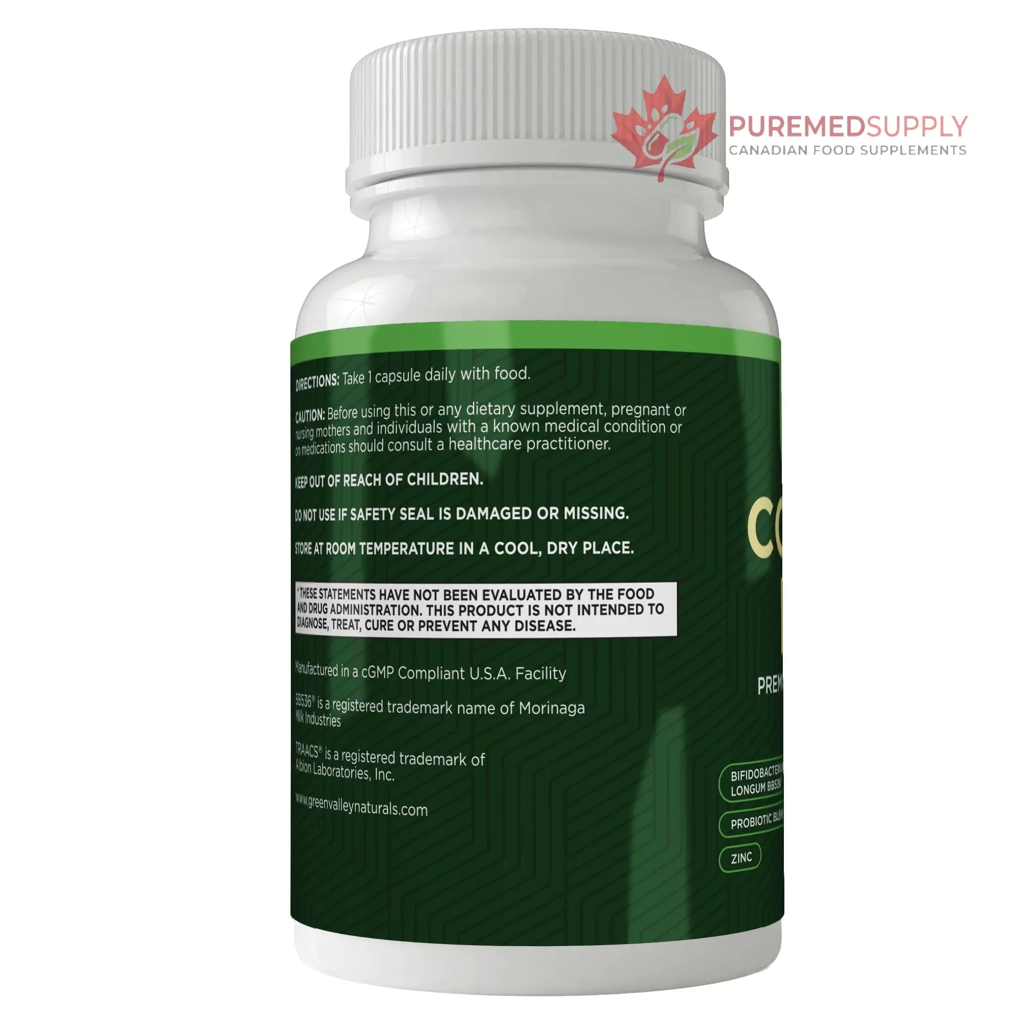 ComfortPro™ Daily Probiotics for Digestive Health | Constipation Relief & Bloating Support for Women & Men | Gut Cleanse with Zinc | Helps Reduce Gas & Promotes Digestive Regularity | Valley Formula GREEN VALLEY NATURALS buy supplements canada