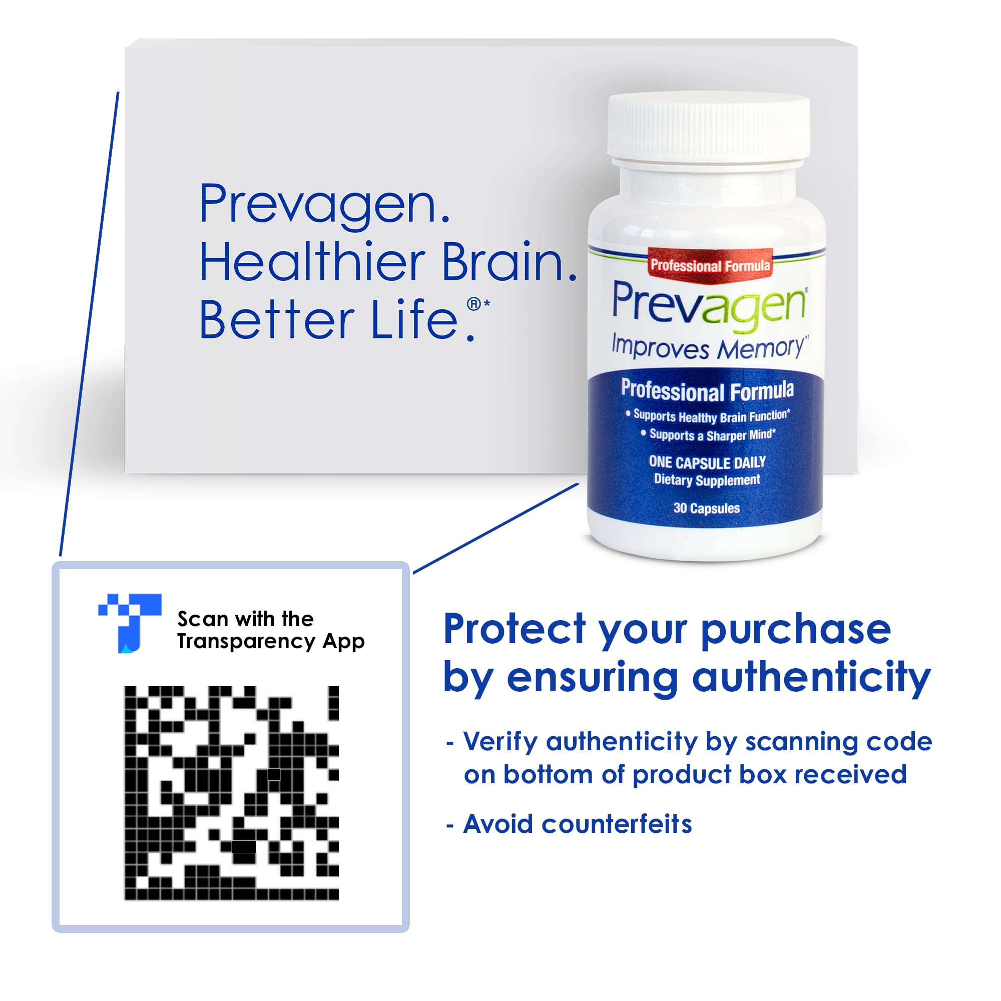 Prevagen Improves Memory - Professional Formula 40mg, 30 Capsules |1 Pack| with Apoae Prevagen buy supplements canada