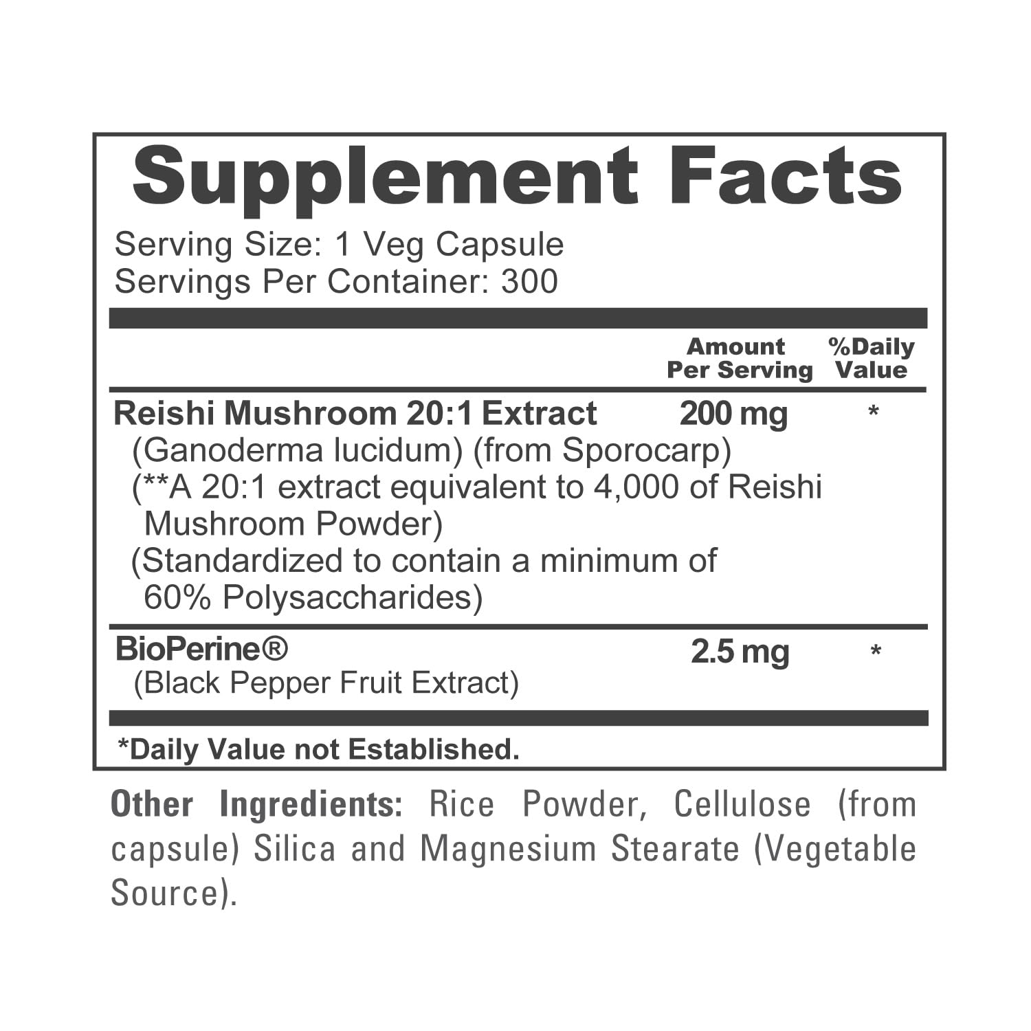 NusaPure Reishi Mushroom Extract 20:1 Extract, 200 mg Equivalent to 4000mg per Capsule 300 Veggie Caps Vegan, Non-GMO, Vegan NusaPure buy supplements canada