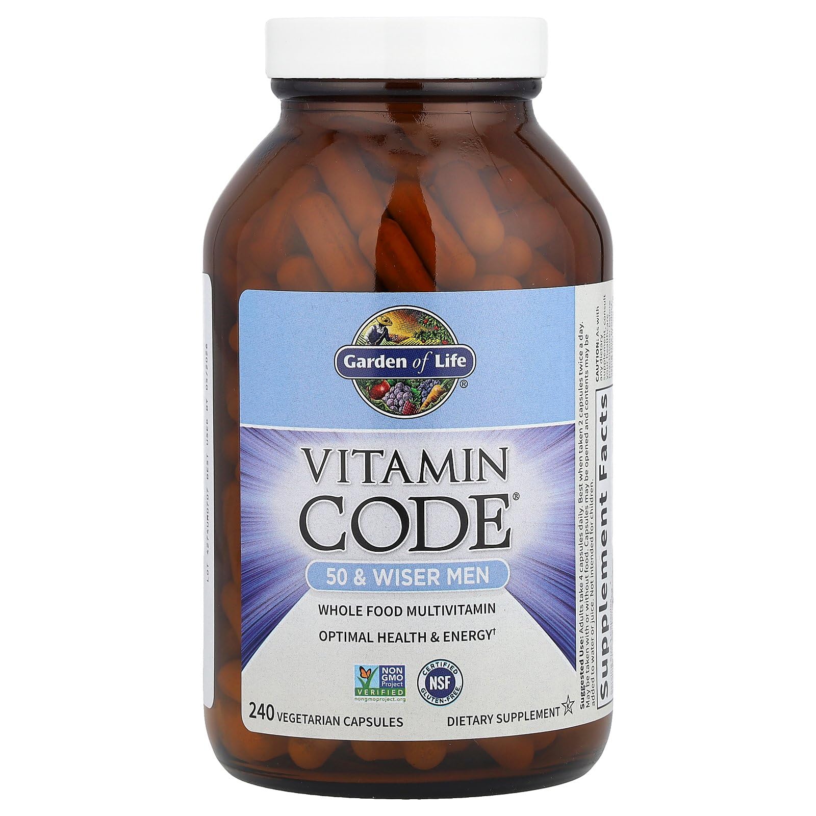 Garden of Life Multivitamin for Men - Vitamin Code 50 & Wiser Men's Raw Whole Food Vitamin Supplement with Probiotics Garden of Life buy supplements canada