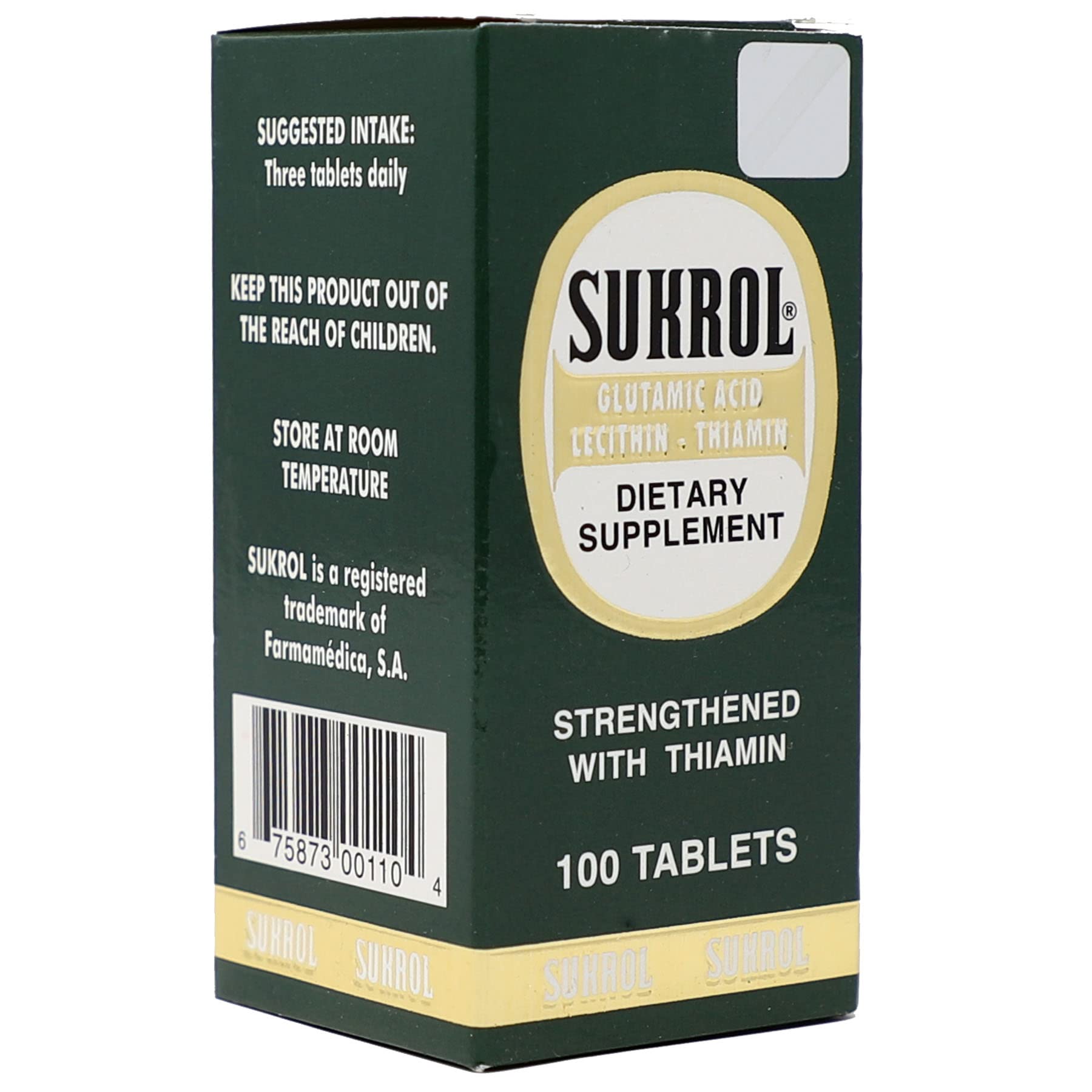 Sukrol, Vitamin, Improve Healthy Brain Function, 100 Tablets, Bottle Sukrol buy supplements canada