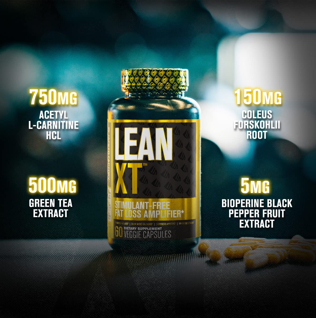 Lean-XT Caffeine Free Fat Burner - Non Stim Weight Loss Supplement, Appetite Suppressant Jacked Factory buy supplements canada