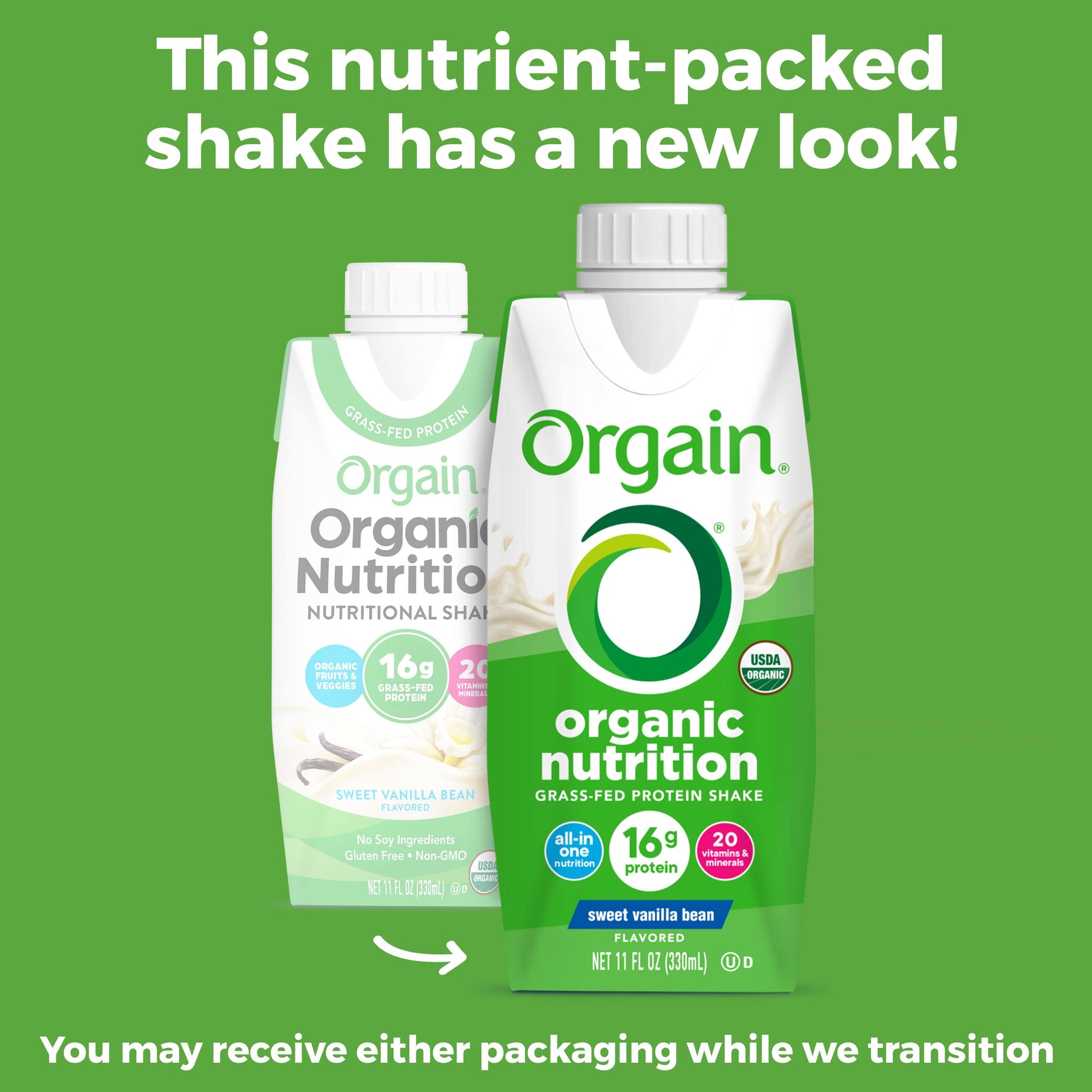 Orgain Organic Nutritional Protein Shake, Vanilla Bean - 16g Grass Fed Whey Protein Orgain buy supplements canada