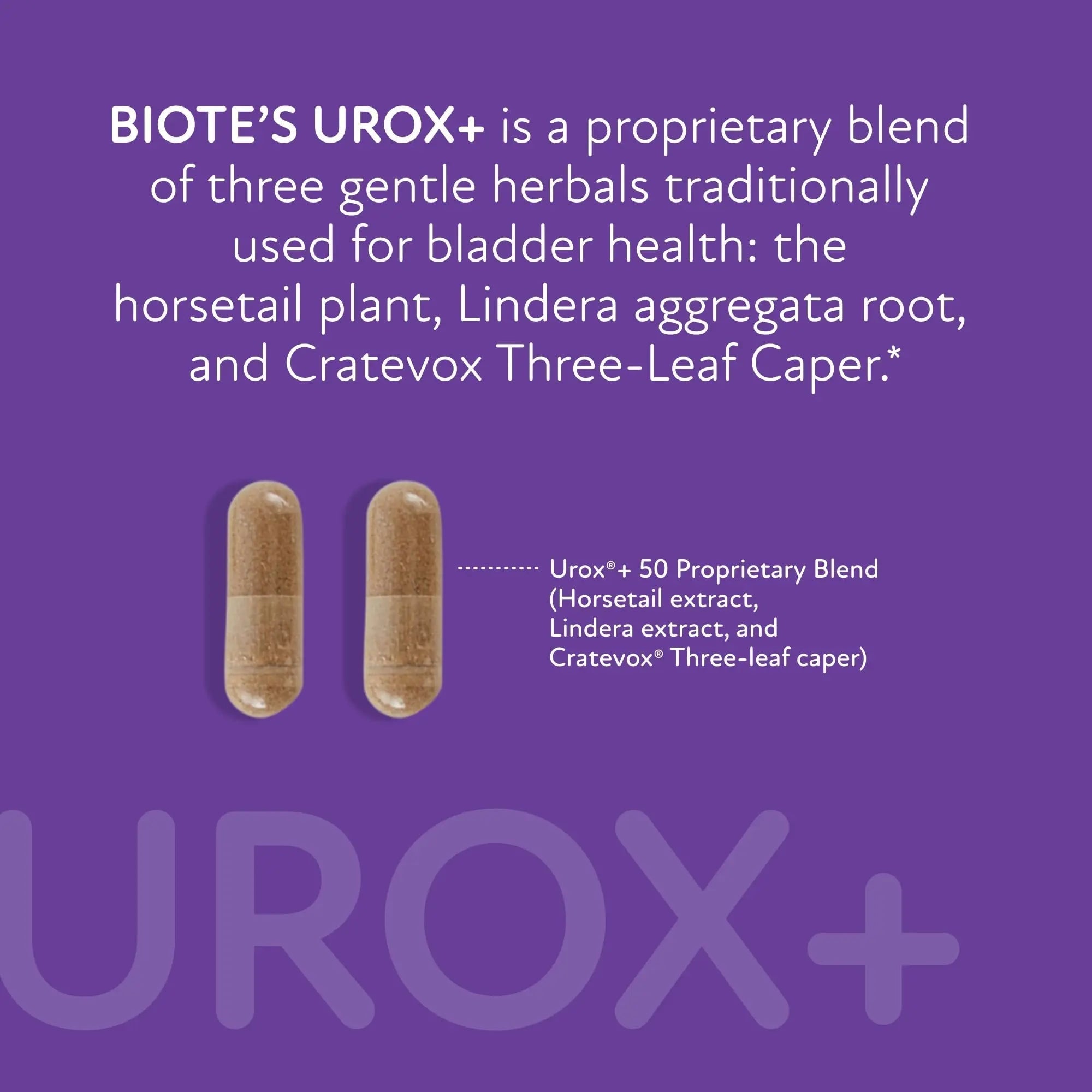 Biote Nutraceuticals - Urox+ - Bladder Health (60 Capsules) Biote buy supplements canada