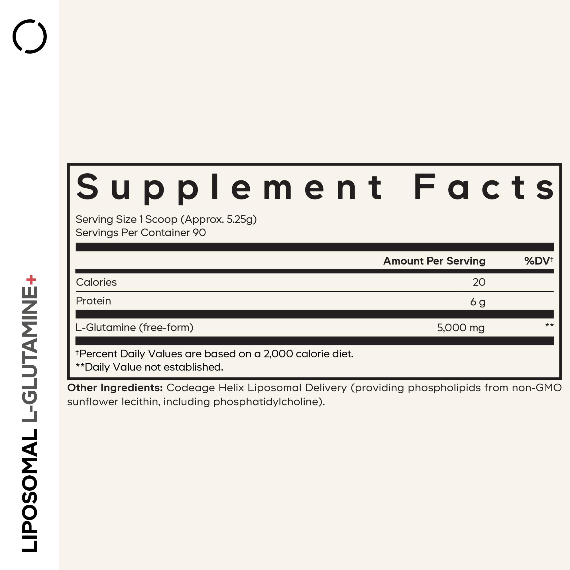 Codeage Liposomal L-Glutamine Powder - High-Potency L-Glutamine 5,000 mg per Serving - 3-Month Supply - Liposomal Delivery, Free-Form Amino Acid, Unflavored Glutamine - Non-GMO Gluten-Free - 16.67 oz Codeage buy supplements canada