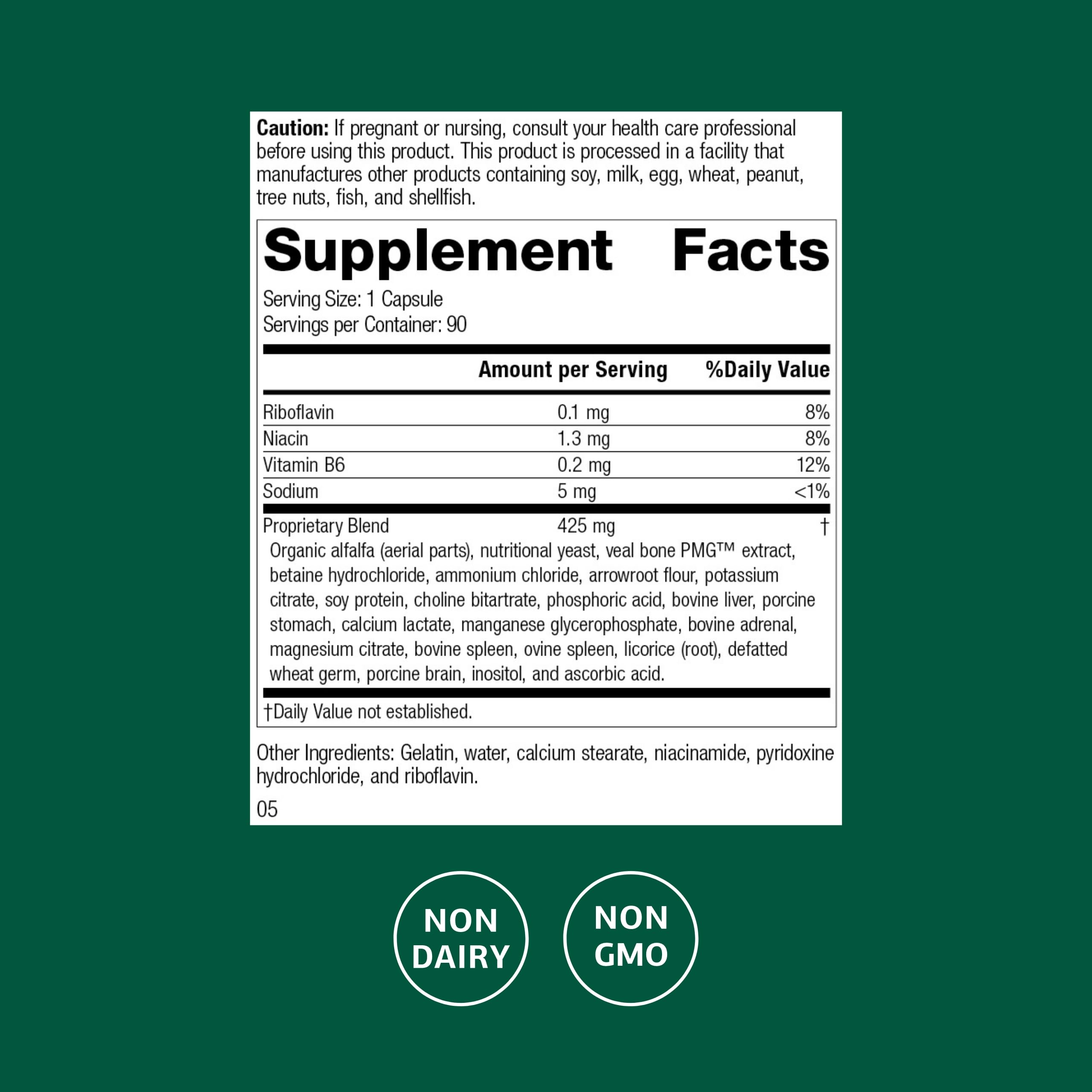Standard Process Ostarplex - Dietary Supplement for Connective Tissue Health - Aids Liver Health & Function - Contains Vitamin B6 - Non-Dairy - 90 Capsules (90 Servings) Standard Process Inc. buy supplements canada