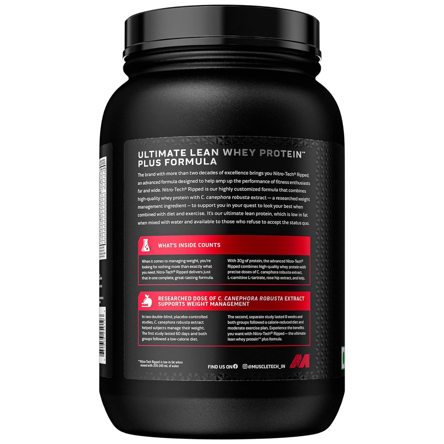 Protein Powder for Weight Loss |MuscleTech Nitro-Tech Ripped |Whey Protein Powder MuscleTech buy supplements canada