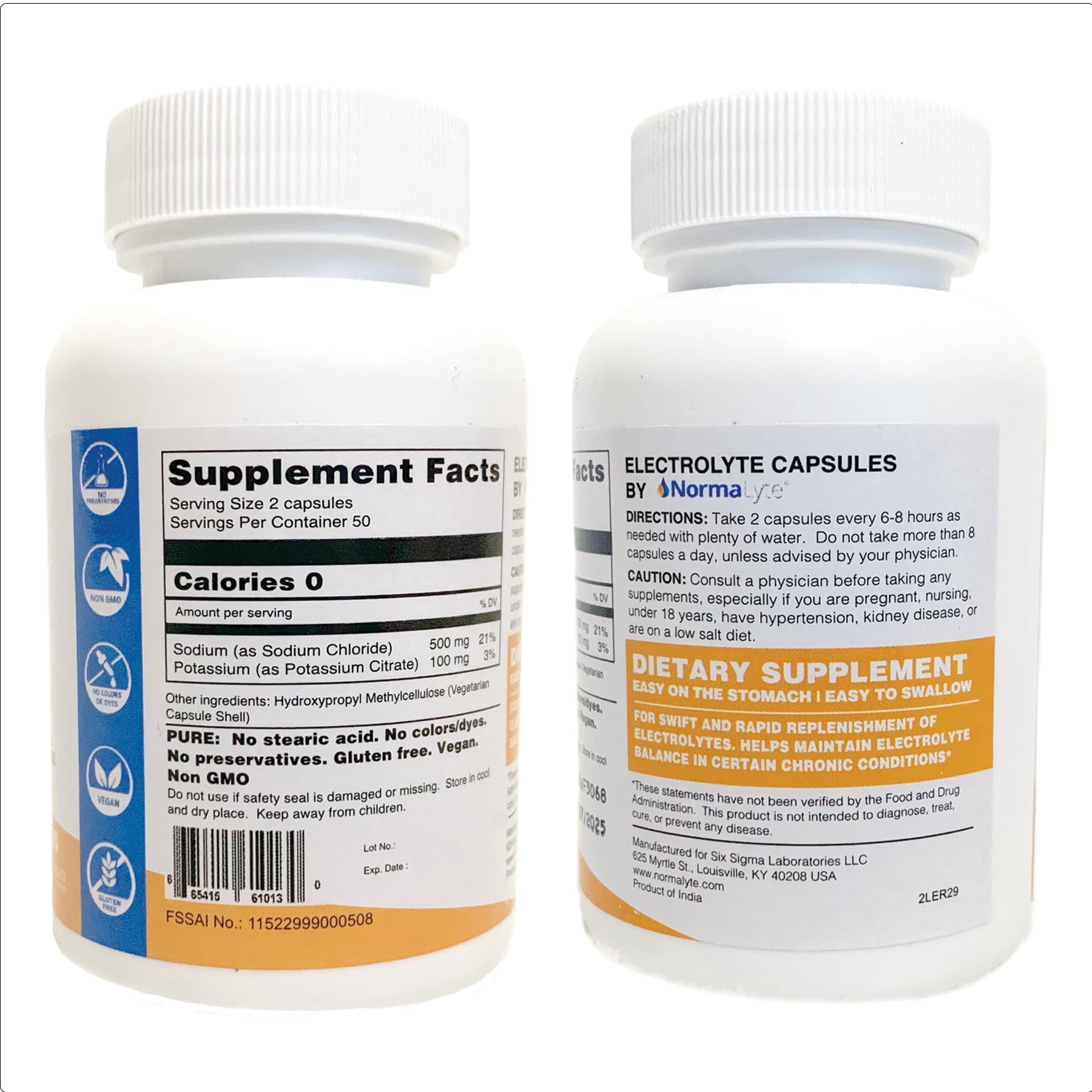 NormaLyte Electrolyte Capsules - Replenish Electrolytes for Peak Performance - Hydration Salt Pills with Essential Minerals for Energy Boost, and Muscle Recovery - 100ct/Bottle NormaLyte buy supplements canada