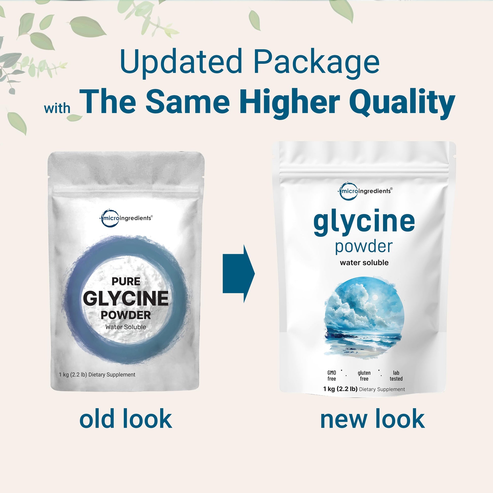 Micro Ingredients Glycine Powder, 1KG (2.2 Pounds), Glycine 1000mg Per Serving, Water Soluble and Products of USA Micro Ingredients buy supplements canada