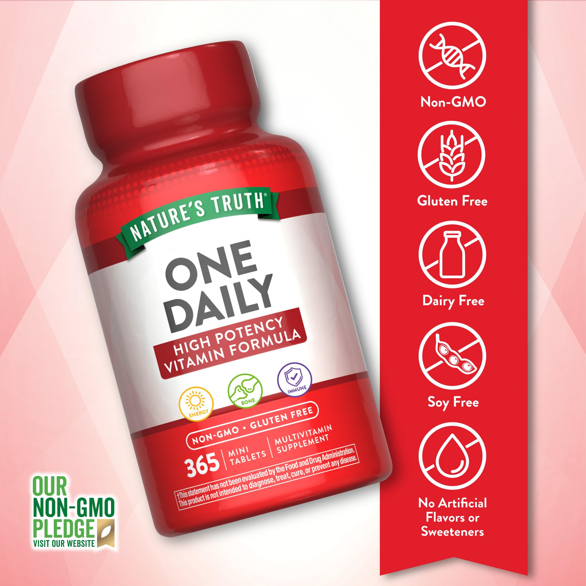 Nature's Truth One Daily Multivitamin for Men and Women | 365 Mini Tablets | Non-GMO & Gluten Free Supplement Nature's Truth buy supplements canada