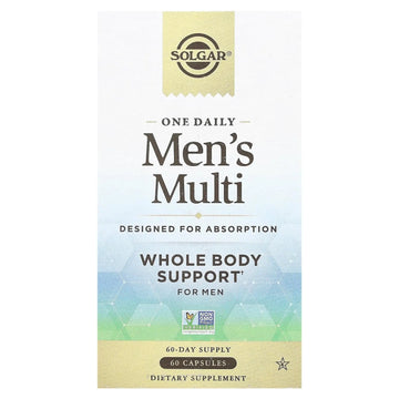 Solgar One Daily Men's Multivitamin Whole Body Support Supplement, Highly Absorbable Delayed Release One Daily Multi Vitamin Capsules for Men Solgar buy supplements canada