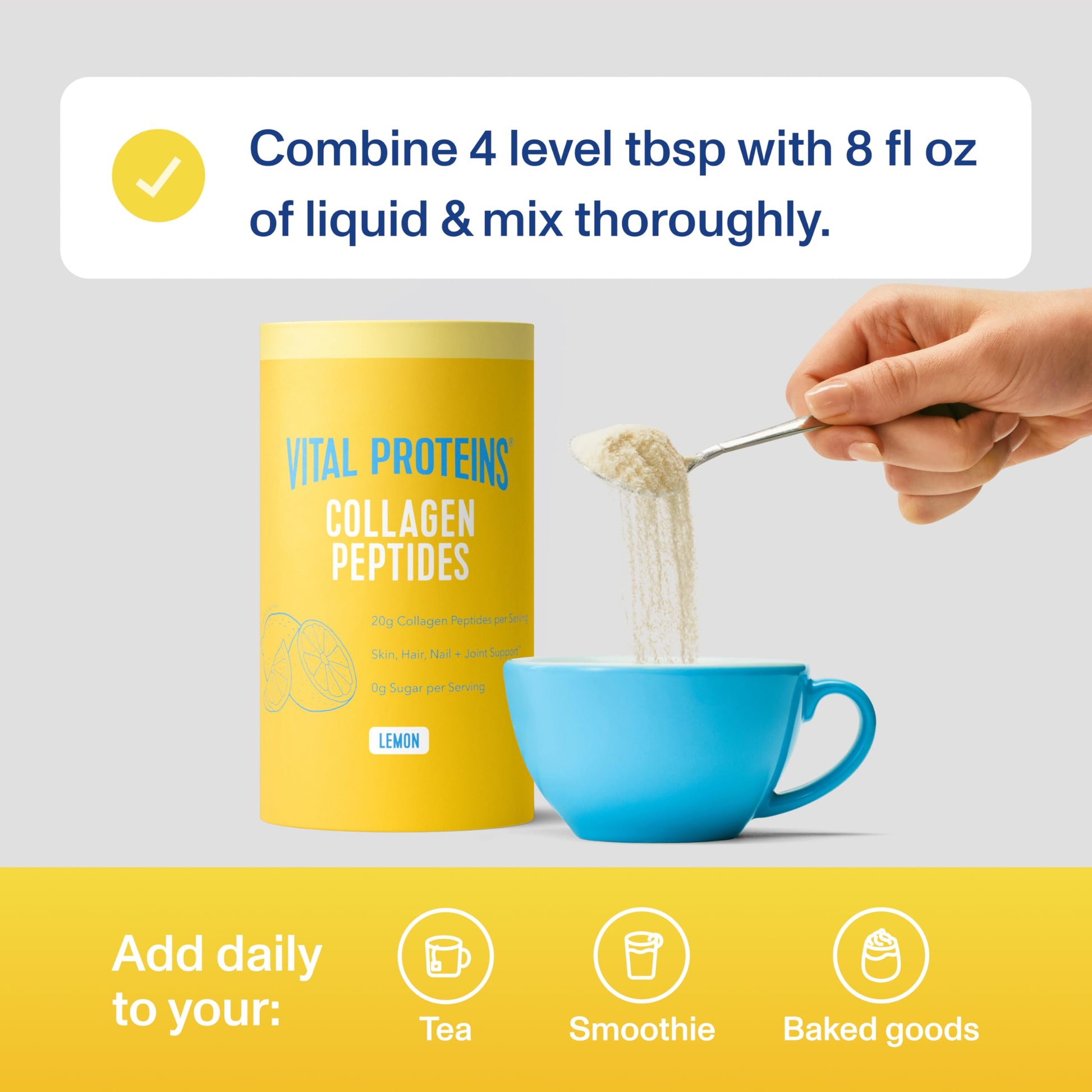 Vital Proteins Collagen Peptides Powder, Collagen Supplements, Hair & Skin Health, 14 Servings, Lemon Vital Proteins buy supplements canada