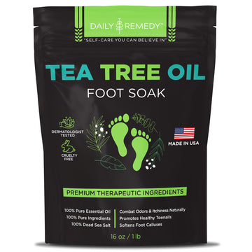 Tea Tree Oil Foot Soak with Epsom Salt - Made in USA - for Toenail Athletes Foot DAILY REMEDY buy supplements canada