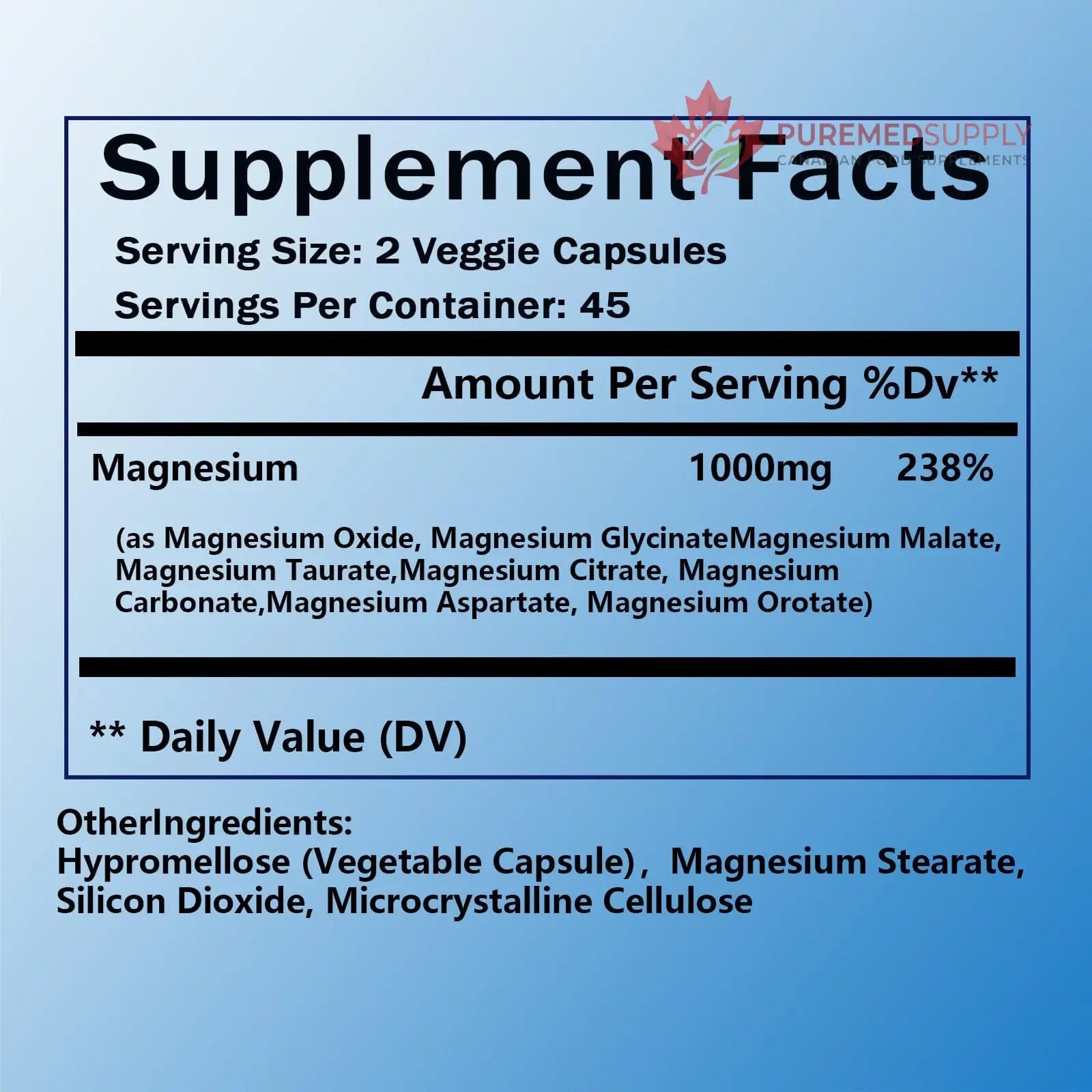 Nutrapure Magnesium Complex 7 Elemental Supplement - Magnesio Complex 1000mg Forms Including Glycinate, Citrate, Malate, Taurate Chelated | Energy Support | Vegan Non-GMO, 90 Capsules (2) WSJAWH buy supplements canada