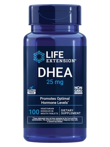 Life Extension DHEA 25 mg – Hormone Balance Supplement, Memory, Muscle Health, Bone Health, Men’s Health, Women’s Health, Gluten-Free, Non-GMO, Vegetarian, 100 Dissolve-in-Mouth Tablets Life Extension buy supplements canada