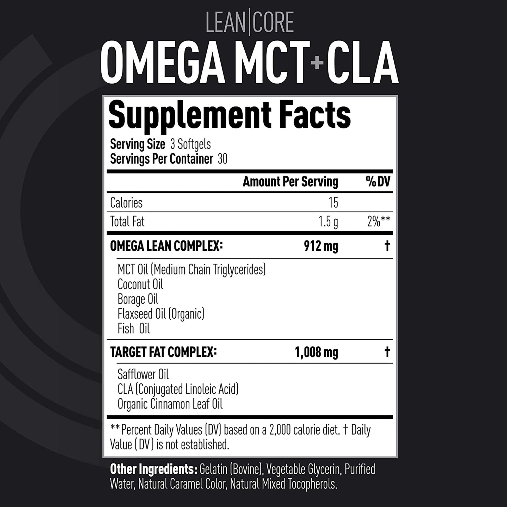 Lean CORE Omega MCT + CLA - Stimulant Free Health Formula, Lean Muscle & Toned (CORE)ACTIVE buy supplements canada
