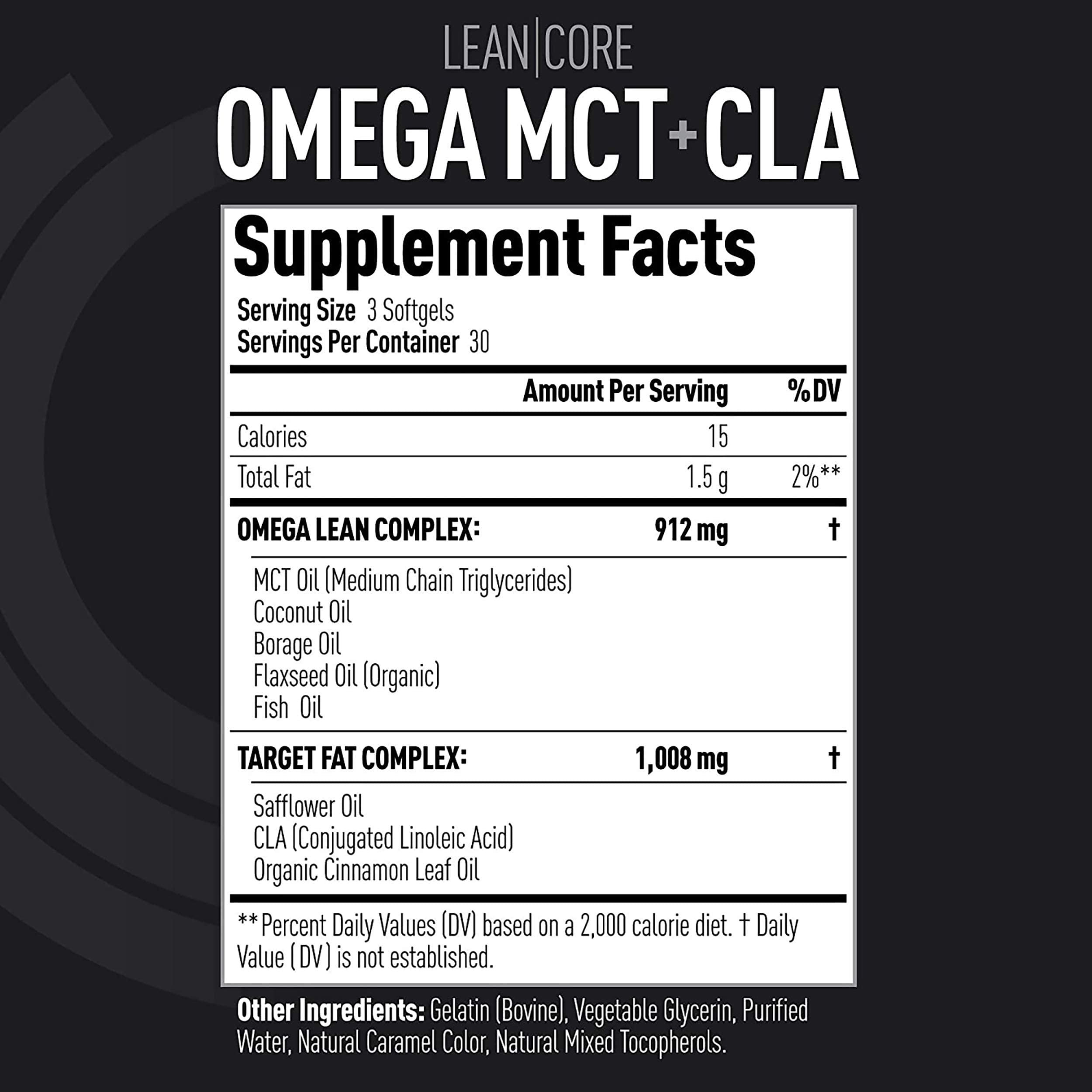 Lean CORE Omega MCT + CLA - Stimulant Free Health Formula, Lean Muscle & Toned (CORE)ACTIVE buy supplements canada
