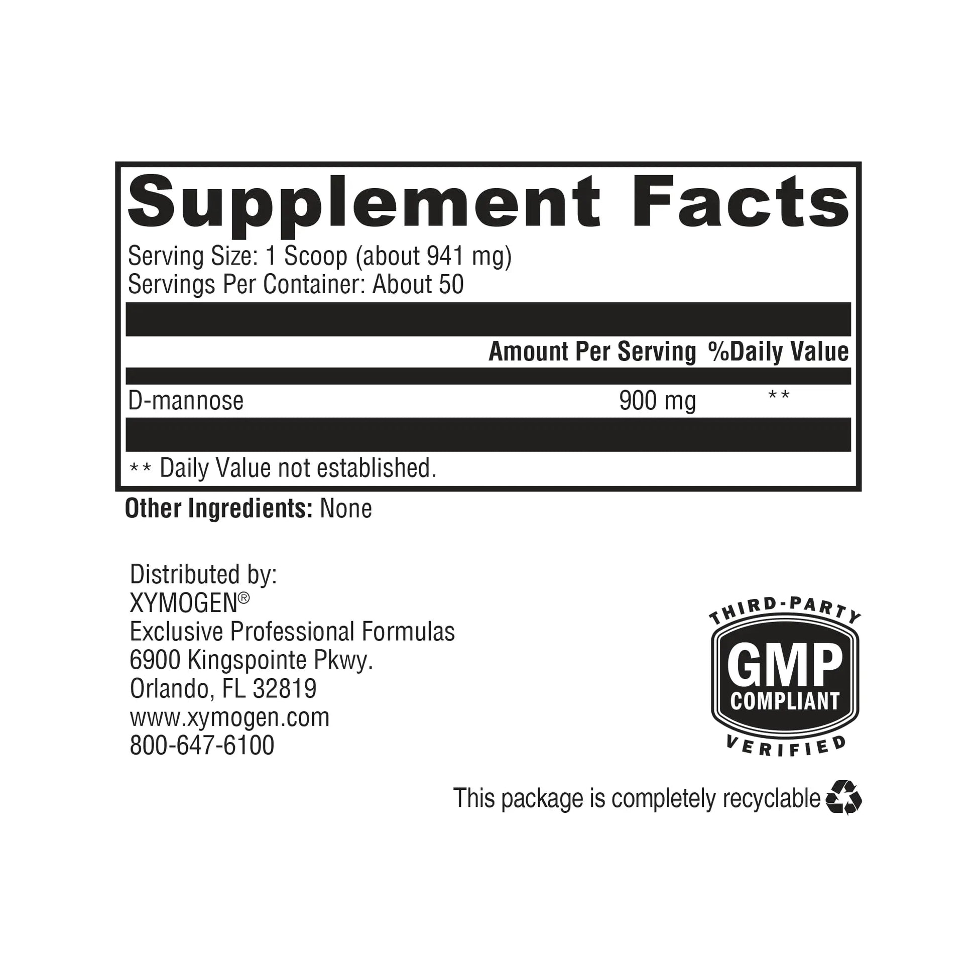 XYMOGEN UritraX - D Mannose Supplement for Urinary Tract and Bladder Health - D Mannose Powder - Health Supplements - Vegan, Gluten Free + Non GMO (1.66 oz) XYMOGEN buy supplements canada