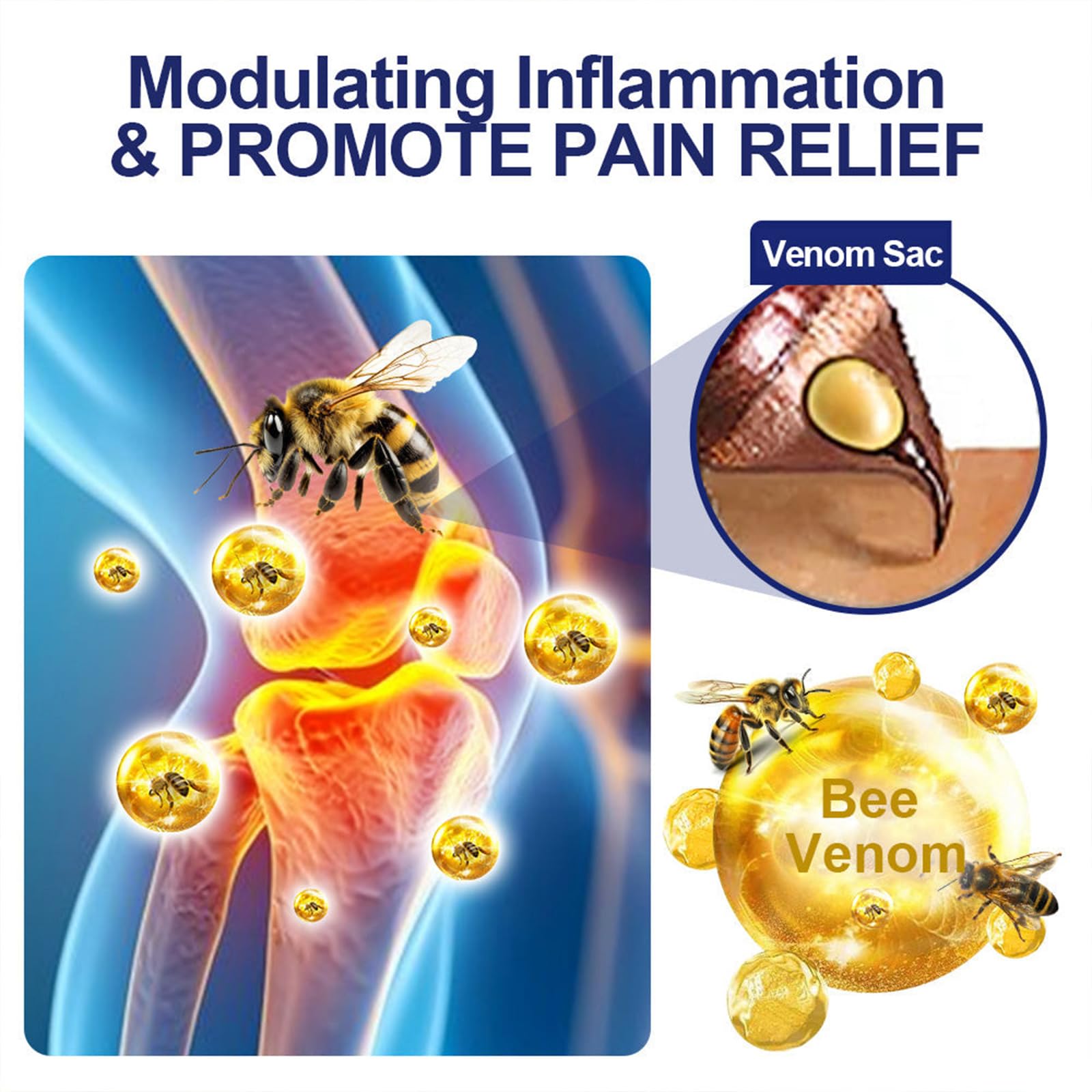 Luhaka Botulinum Toxin & Bee Venom Pain-Relief Bone Healing Cream,Bee Venom Cream,Effectively improve joint mobility (1PC) Luhaka buy supplements canada