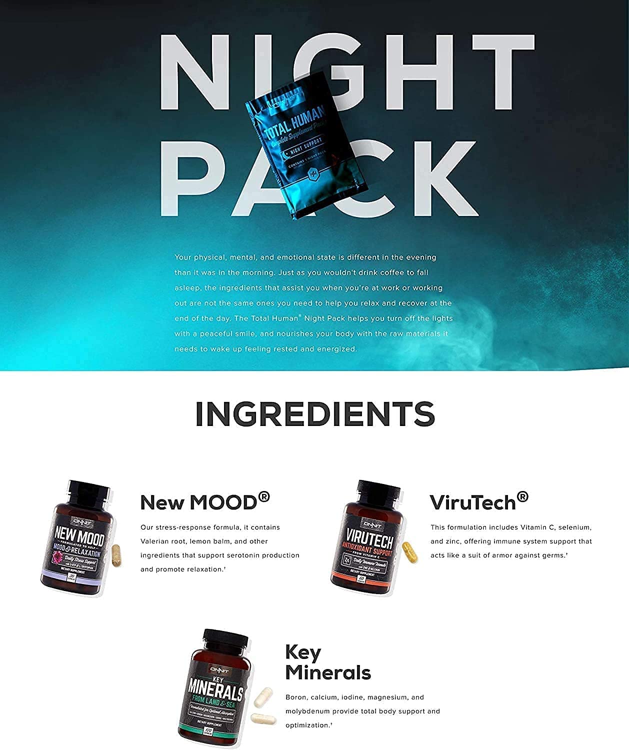 ONNIT Total Human Day and Night Vitamin Packs, 7-Day Supply Capsule ONNIT buy supplements canada