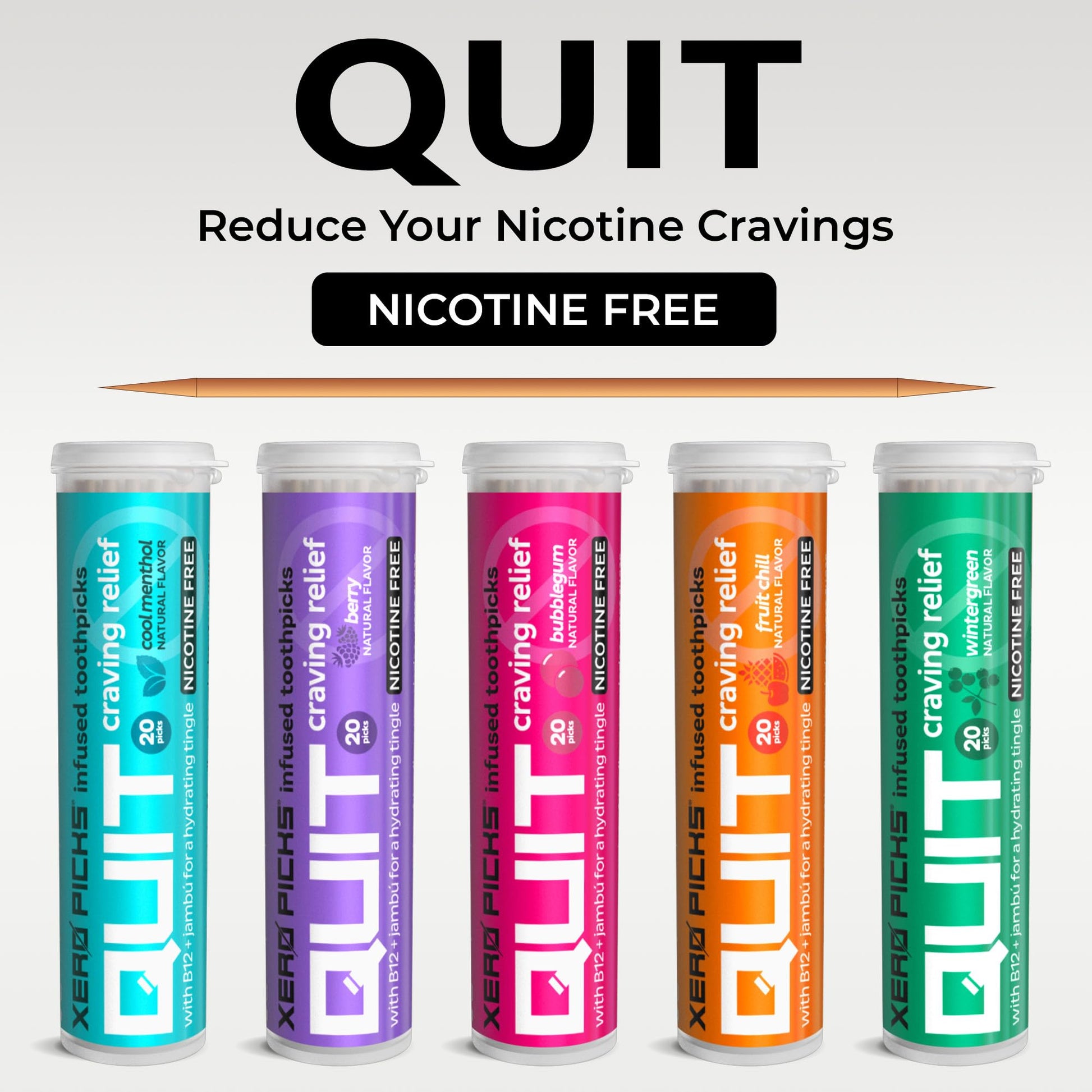Xero Picks Infused Flavored Toothpicks to Help Quit Smoking - Nicotine Xero Picks buy supplements canada