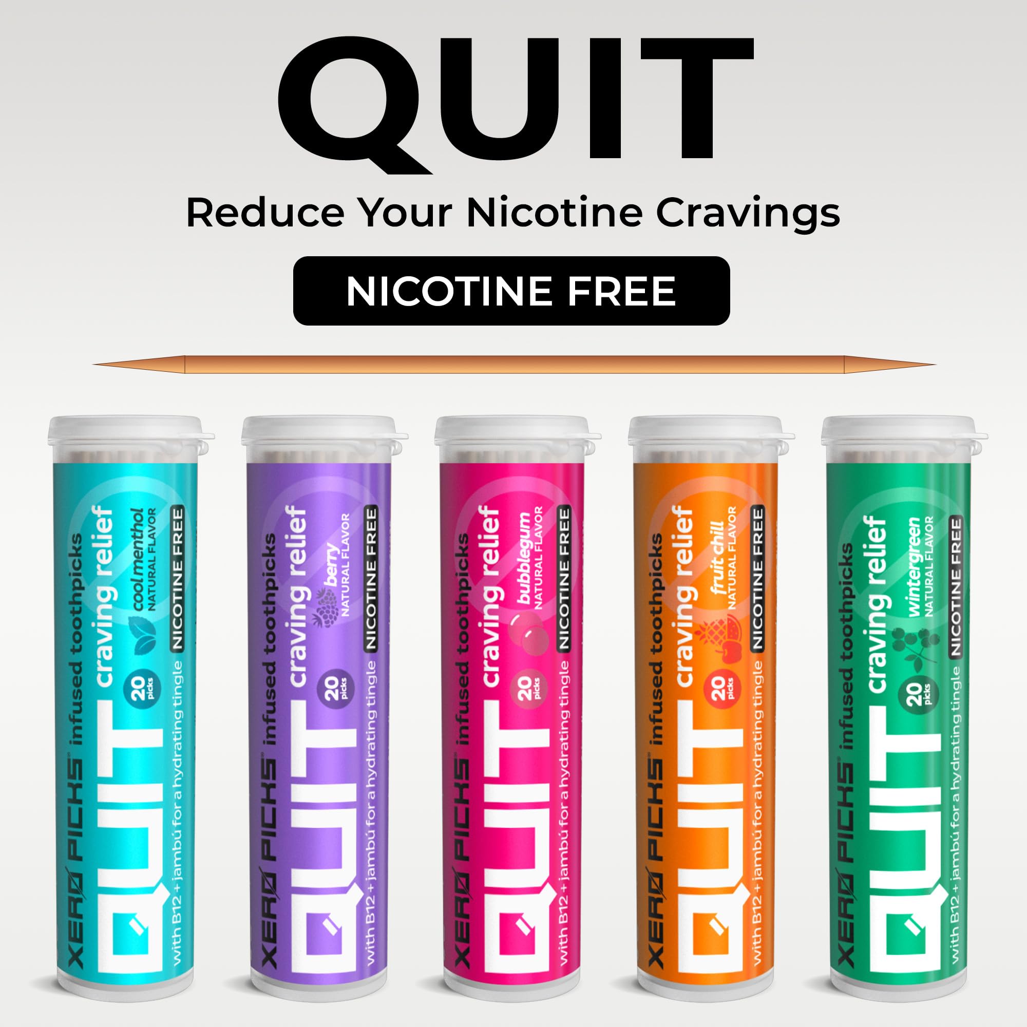 Xero Picks Infused Flavored Toothpicks to Help Quit Smoking - Nicotine Xero Picks buy supplements canada