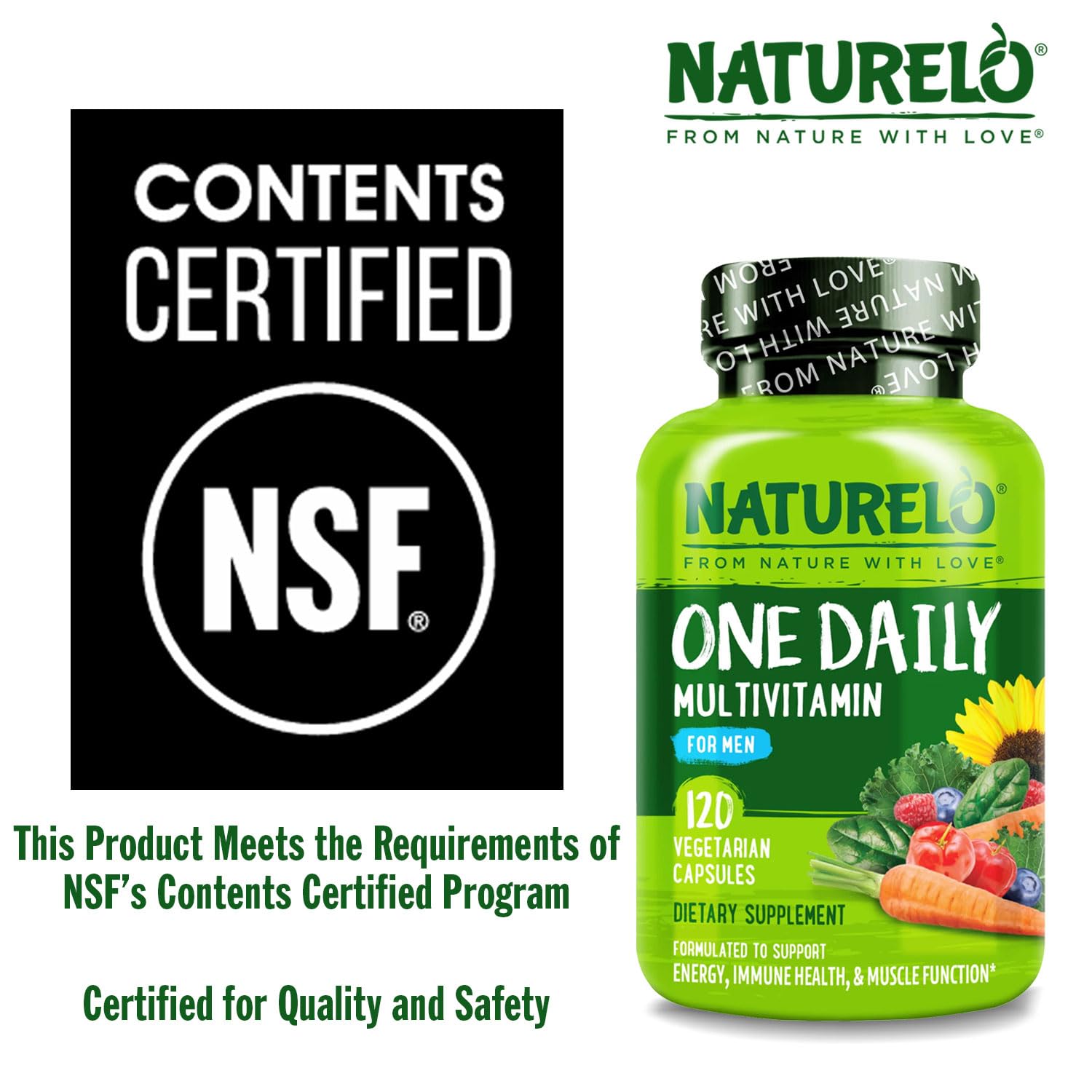 NATURELO Mens Multivitamins - One Daily Multivitamin for Men with Vitamins, Minerals & Organic Whole Foods, Boost Energy & Health NATURELO buy supplements canada