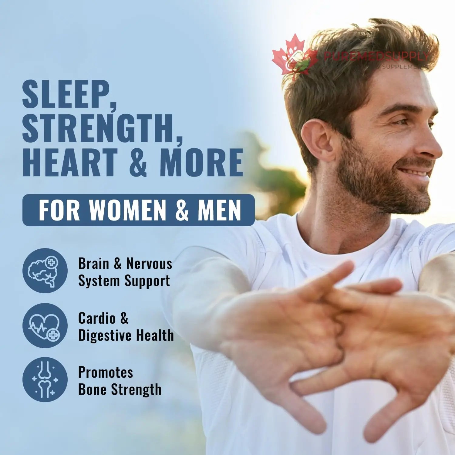 10-in-1 Magnesium Supplement 500 mg | High Absorption Magnesium Complex with Mag Glycinate, Citrate, Vitamin B6 Magnesium for Sleep, Muscle, Bone & Heart Health, Vegan & Gluten-Free, 45 Day Supply Total Nutra buy supplements canada