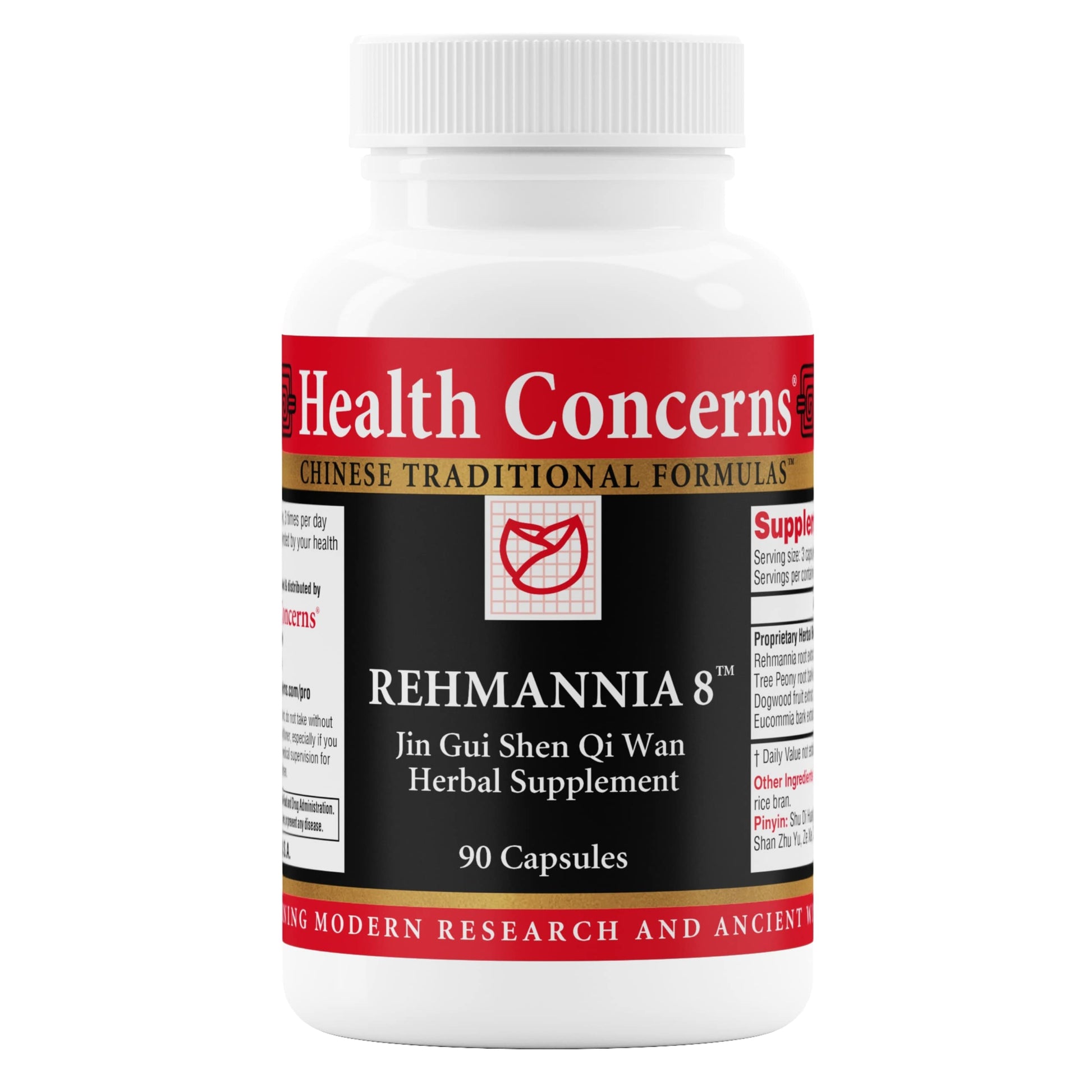Health Concerns Rehmannia 8 - Kidney Cleanse Detox & Repair Supplement - Back Discomfort & Urinary Tract Health for Women & Men - Traditional Chinese Herbal Formula for Backaches - 90 Capsules Health Concerns buy supplements canada