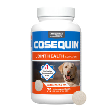 Nutramax Cosequin for Dogs Joint Health Supplement, Contains Glucosamine for Dogs, Plus Chondroitin, MSM and HA, Supports Healthy Joints, Chewable Tablets, 75 Count Nutramax Laboratories buy supplements canada