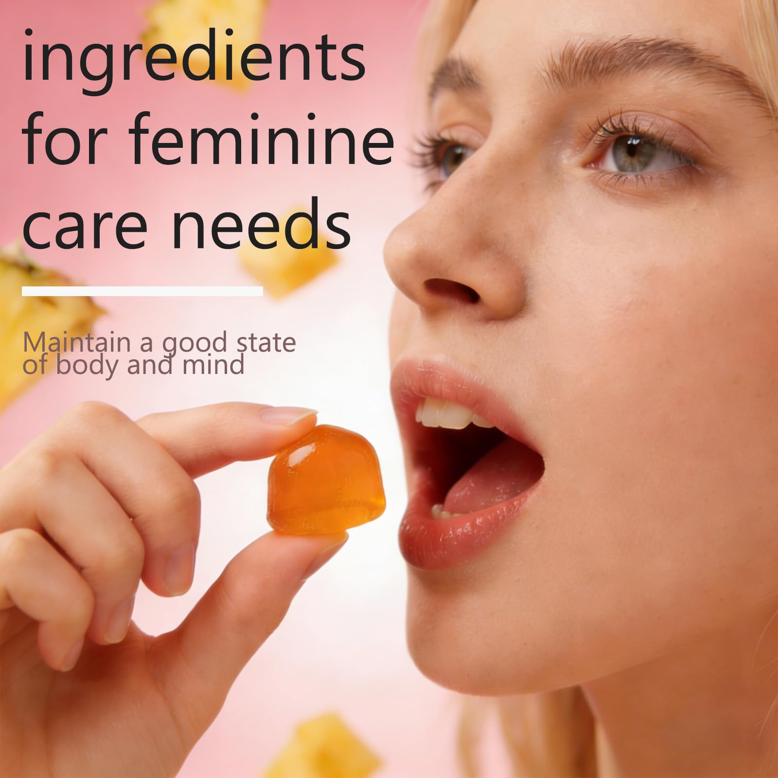 YFDSRF Feminine Balance Probiotic Gummies for Women - with Hawaiian Pineapple, pH Balance Support, Healthy Odor & Flora, Vaginal & Immune Health, Vegan Dietary Supplement - 60 Gummies (1) YFDSRF buy supplements canada