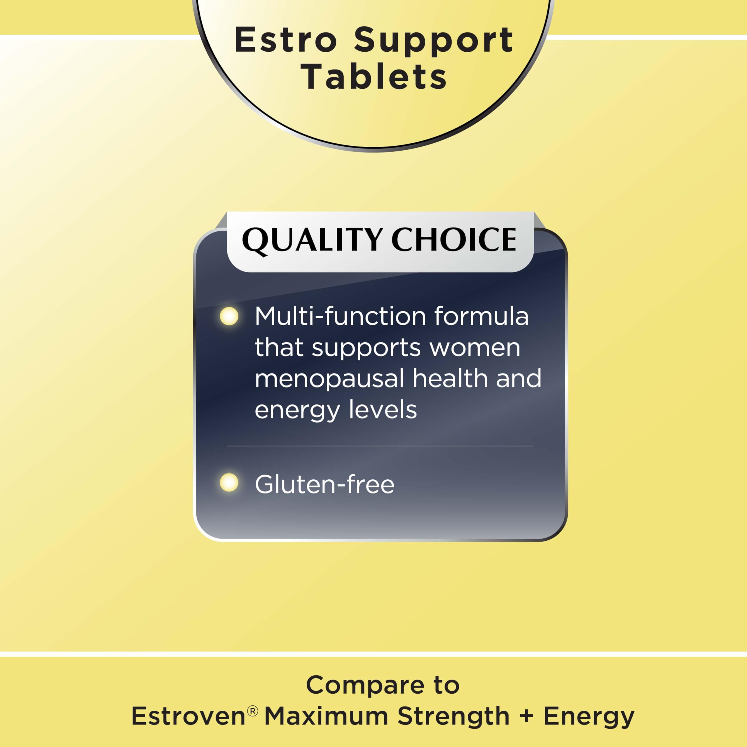 Quality Choice Estro Support Max + Energy Tablets Menopause Support 30 Count Quality Choice buy supplements canada