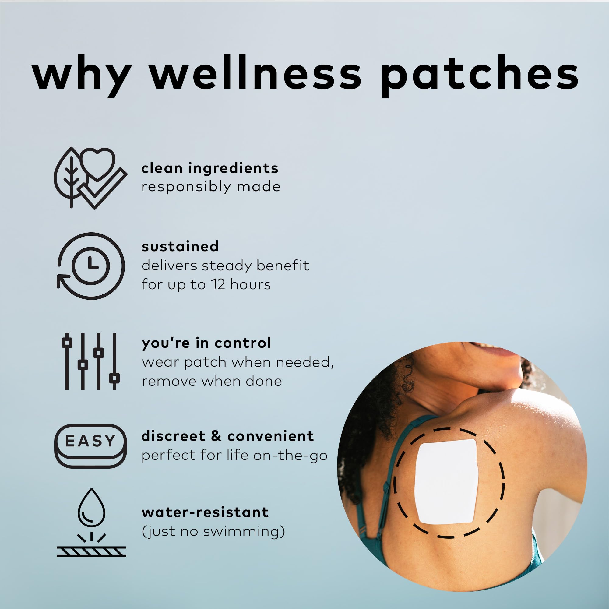 The Good Patch Muscle Pain Relief Patches, Natural Patch with Menthol, Lavender, Arnica and Aloe Vera, Sustained Release, Plant Powered Wearable Wellness, For Back, Neck, Arms, Legs (16 Total Patches) The Good Patch buy supplements canada