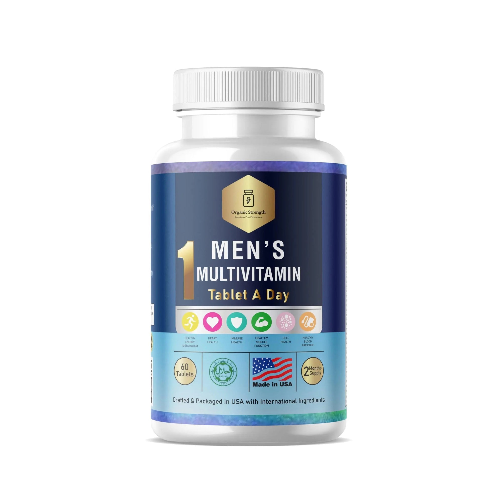 Organic Strength Daily Men's Multivitamins - Multivitamin for Men & Multimineral Supplement for Enhanced Energy Organic Strength buy supplements canada