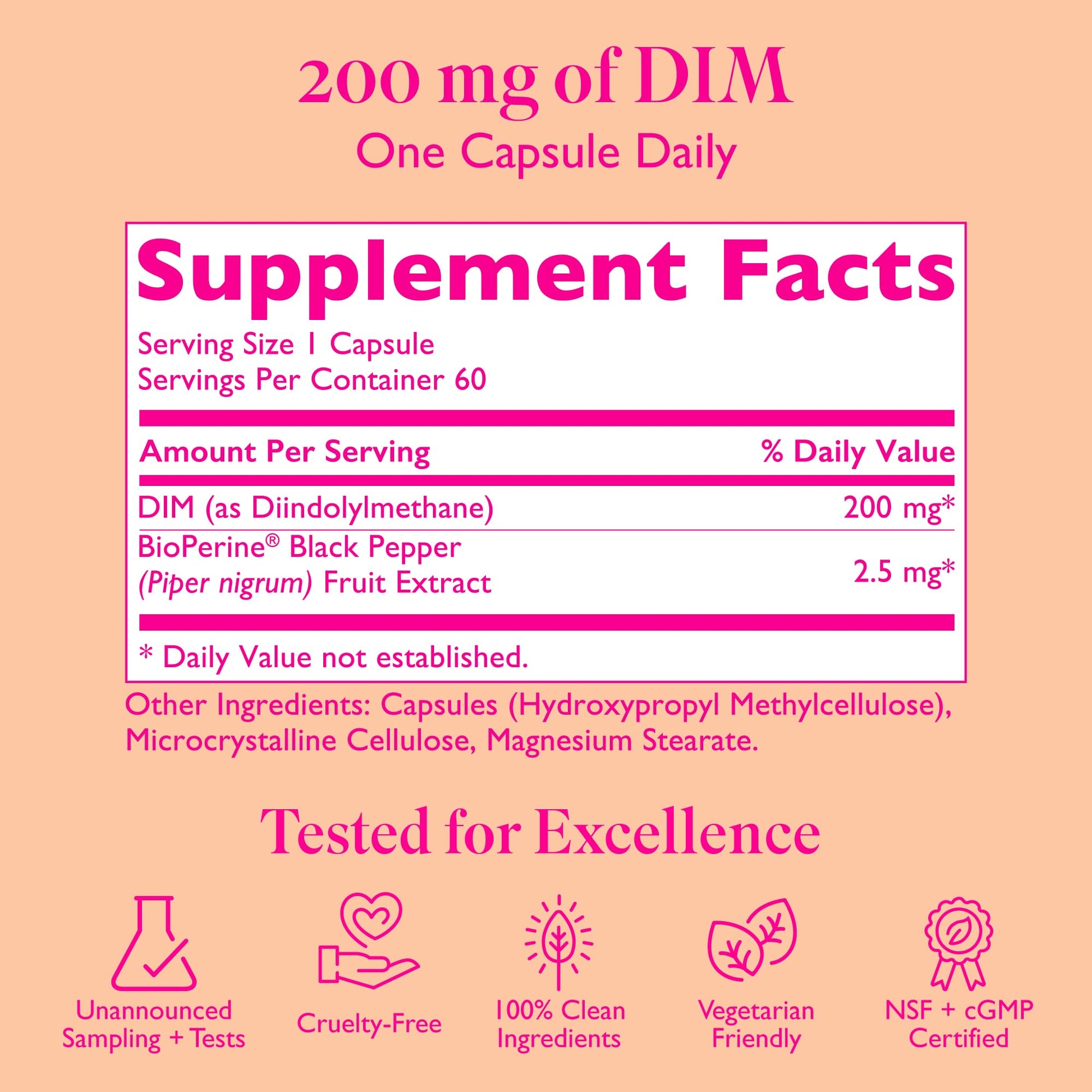 Amy Suzanne 200 DIM Supplement for Women - Estrogen Metabolism and Hormone Harmony for Menopause, Perimenopause & PMS Support - DIM Plus Bioperine for Mood Support - 60 Day Supply, Vegan Amy Suzanne buy supplements canada