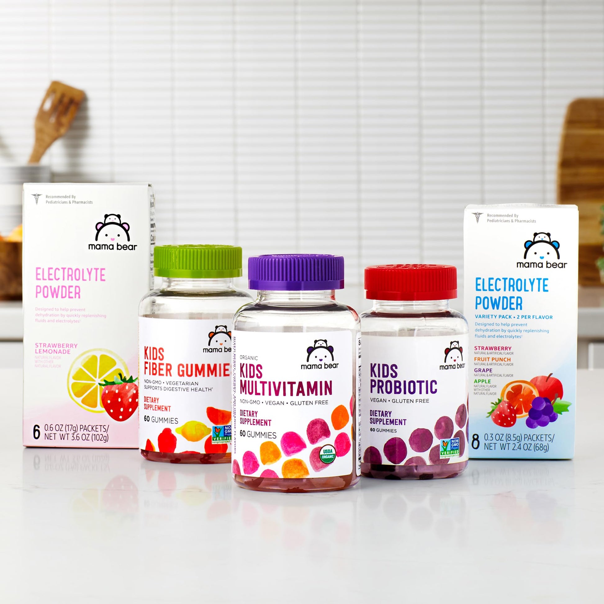 Amazon Brand - Mama Bear Organic Kids Multivitamin Gummies, Berry, Cherry & Orange, 60 Count, 1 Month Supply (Packaging May Vary) Mama Bear buy supplements canada