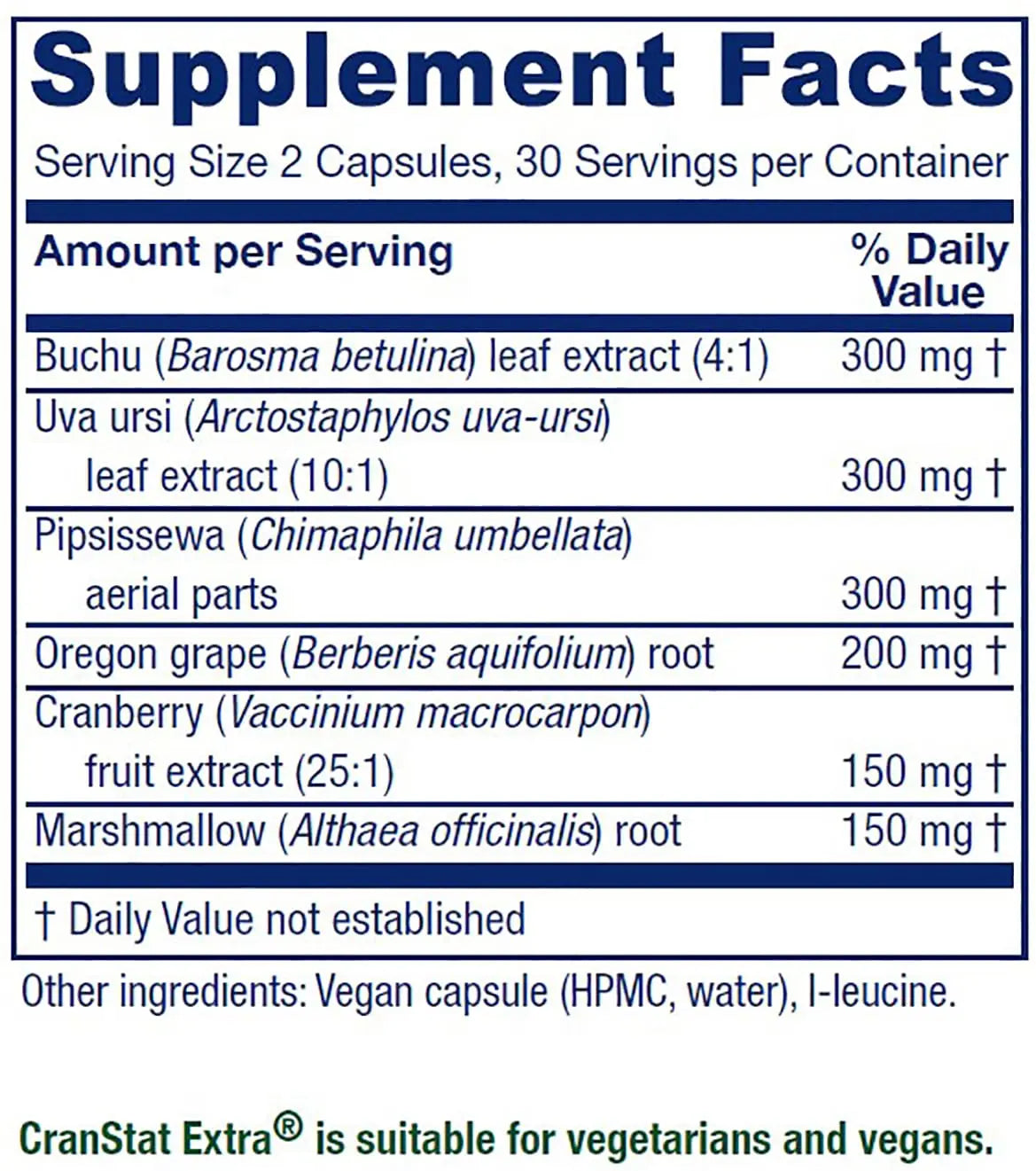 Vitanica Cranstat Extra, Urinary Tract Support, Vegan, 60 Capsules Vitanica buy supplements canada
