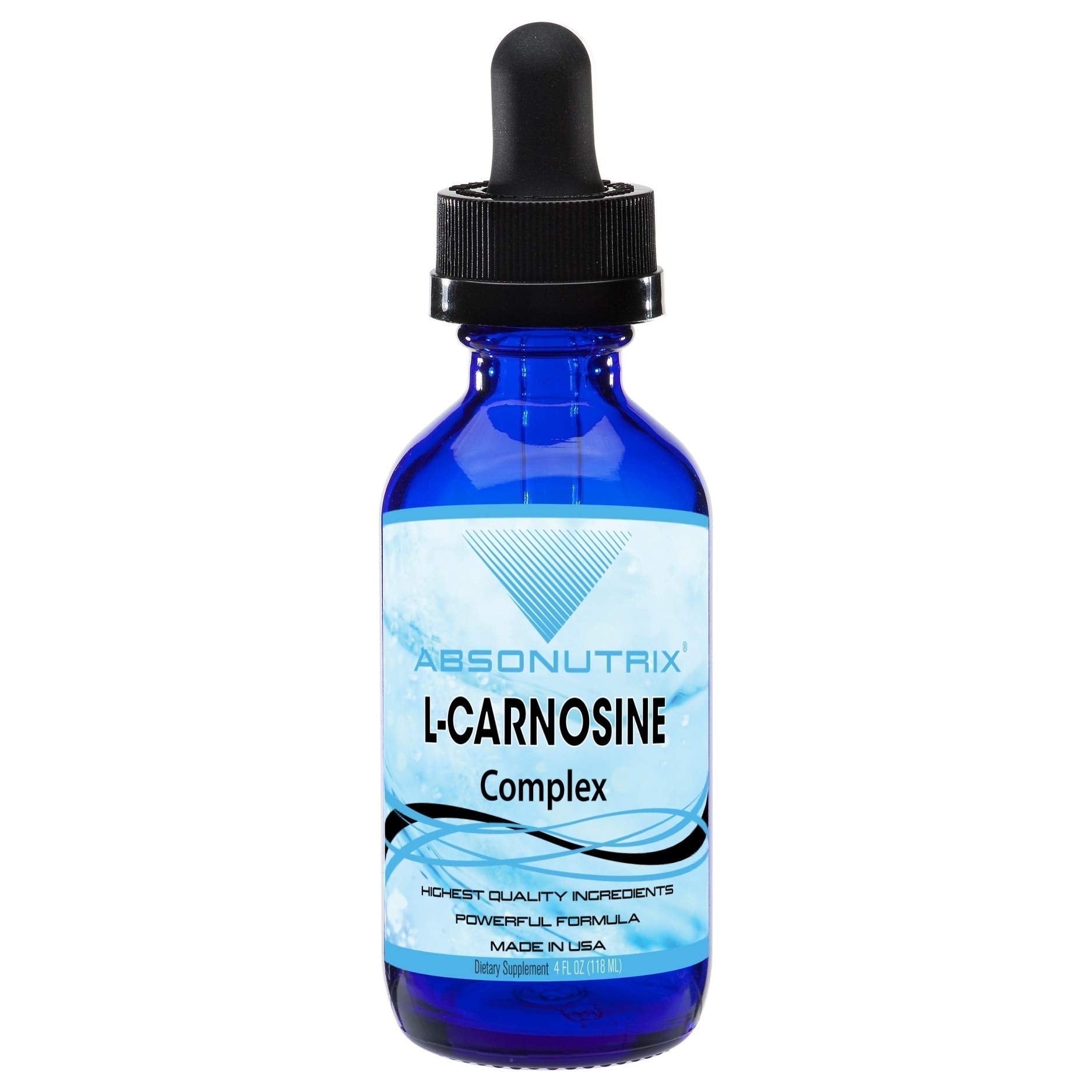 Absonutrix L-Carnosine - 583 mg 4 Oz Bottle, 200 Highly Potent Servings, Easy-to-Consume Drops, High Bioavailability, Third-Party Tested, GMP-Certified, Non-GMO, Cruelty-Free Products, Made in USA Absonutrix buy supplements canada