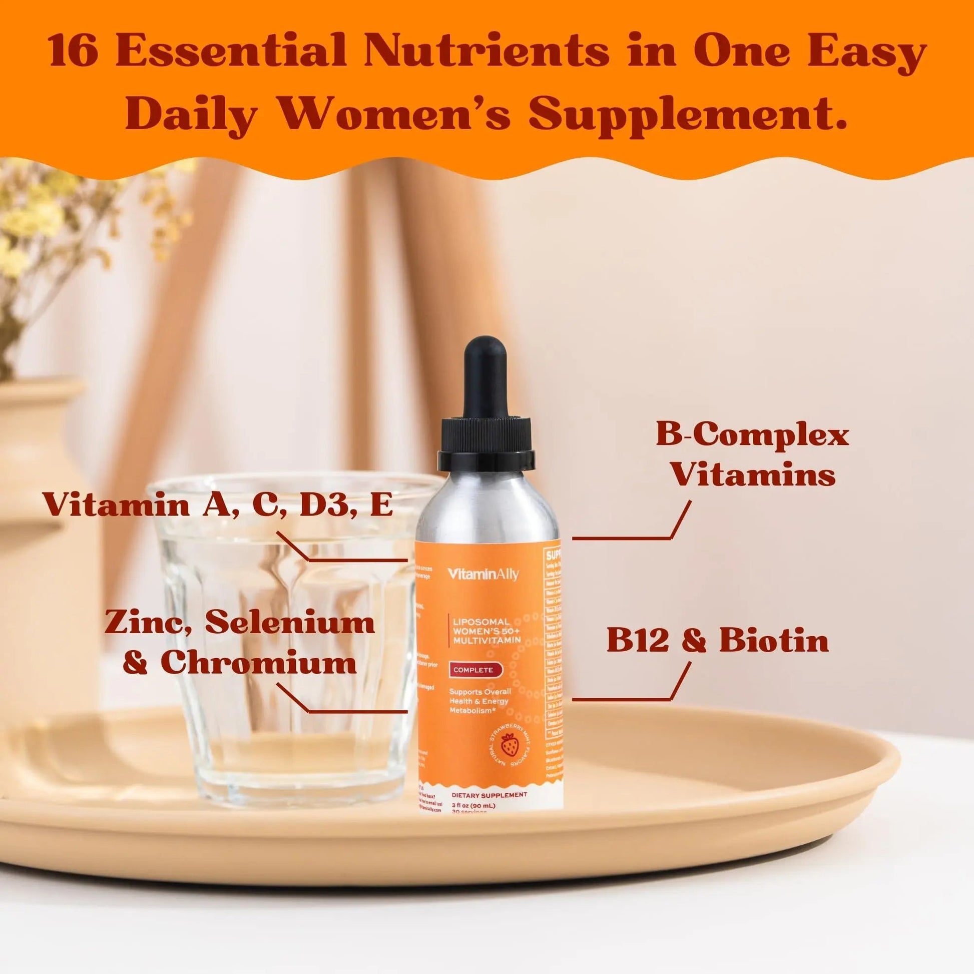 Vitaminally Women’s 50+ Liposomal Liquid Multivitamin – 16 Essential Vitamins & Minerals for Energy, Bone & Immune Support Vitaminally buy supplements canada
