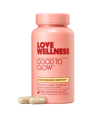 Love Wellness Good to Glow | Collagen Supplement with Biotin, Vitamin C, E, Ashwagandha & Zinc | Promotes Smooth, Glowing & Clear Skin | Enhances Smoothness & Promotes Healthy Skin | 60 Count Love Wellness buy supplements canada