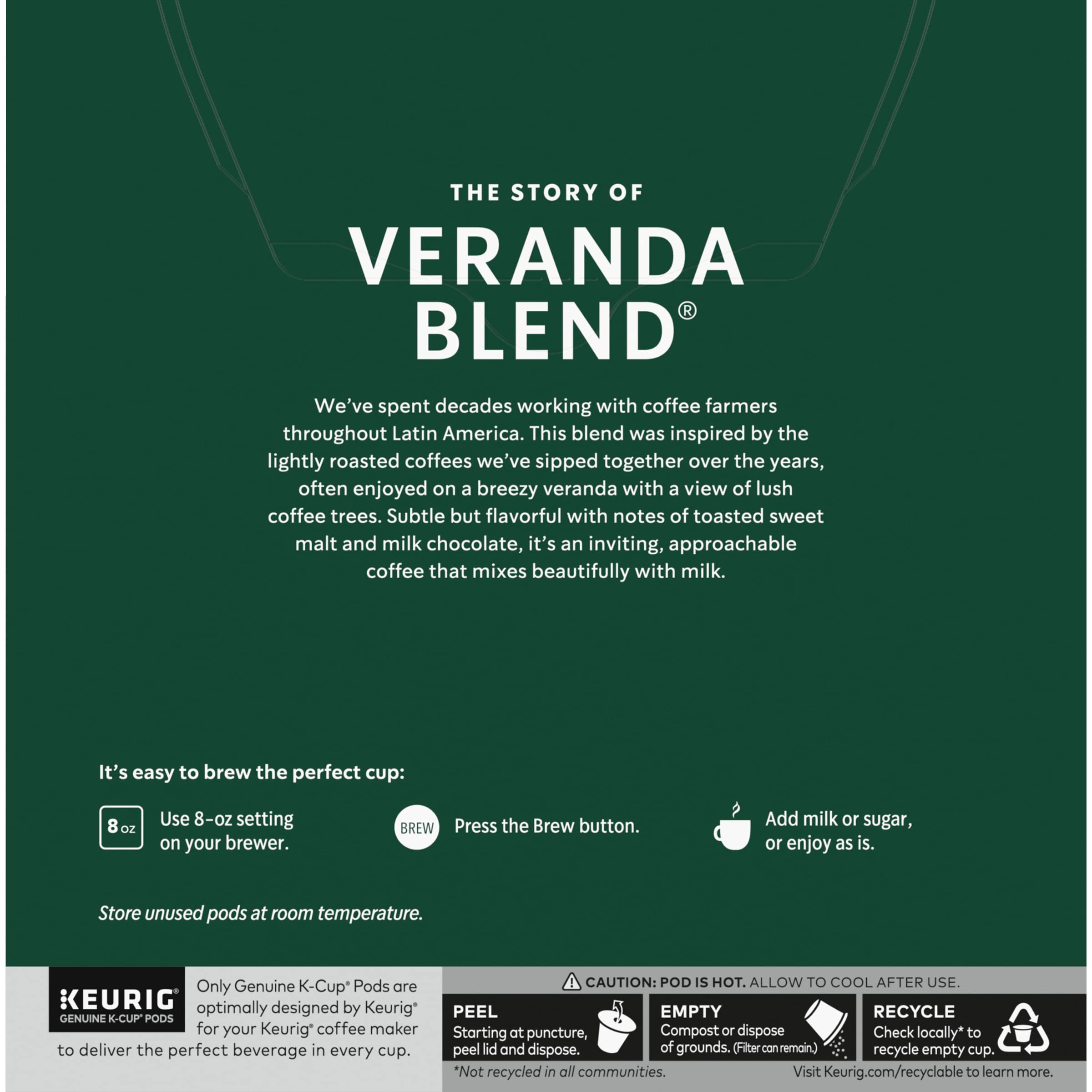 Starbucks Veranda Blend Coffee K-Cups,4/24 Pack-96 K-Cups Starbucks buy supplements canada